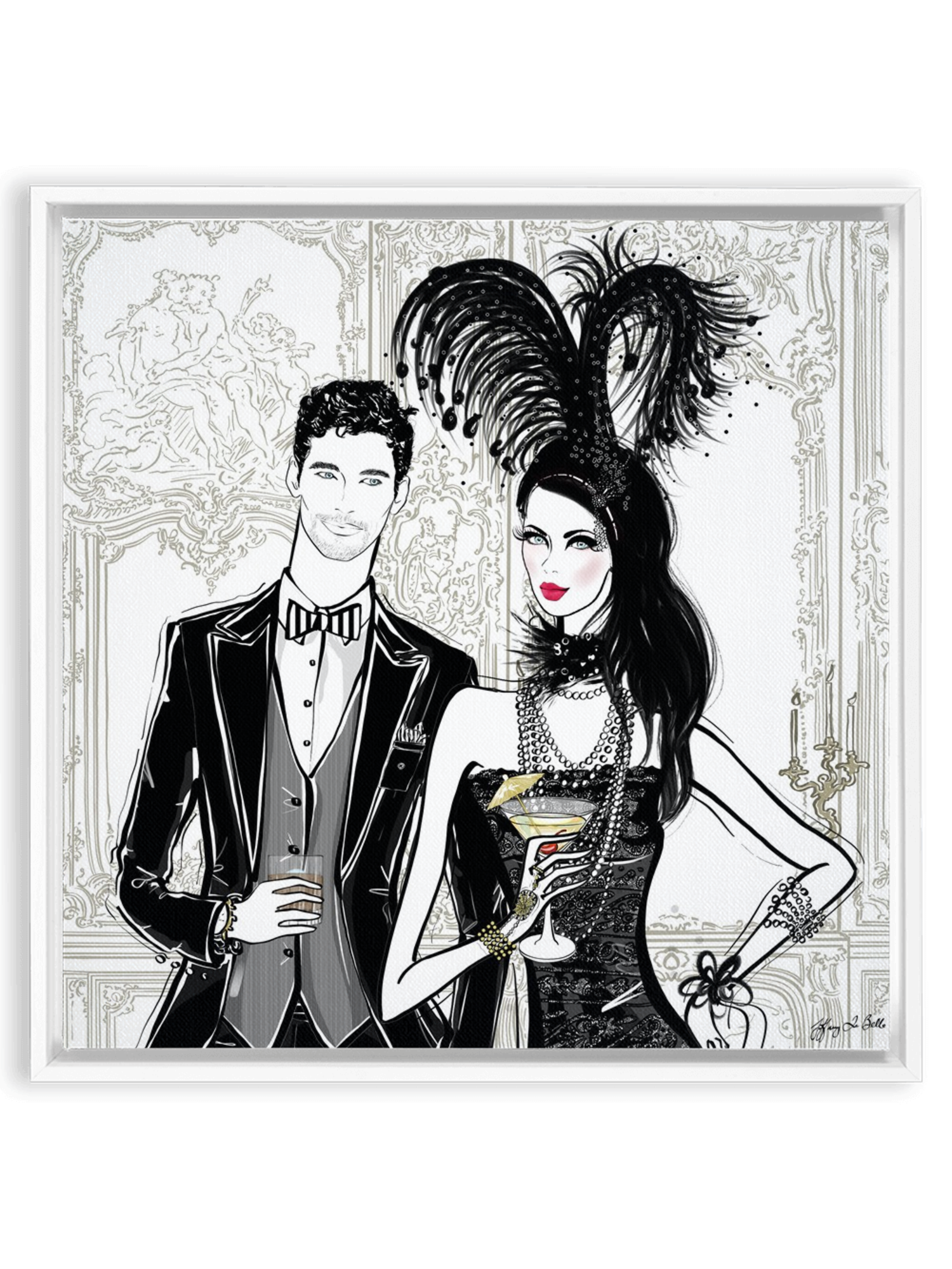 Friday Extravaganza - Illustration - Canvas Gallery Print - Unframed or Framed - Tiffany La Belle