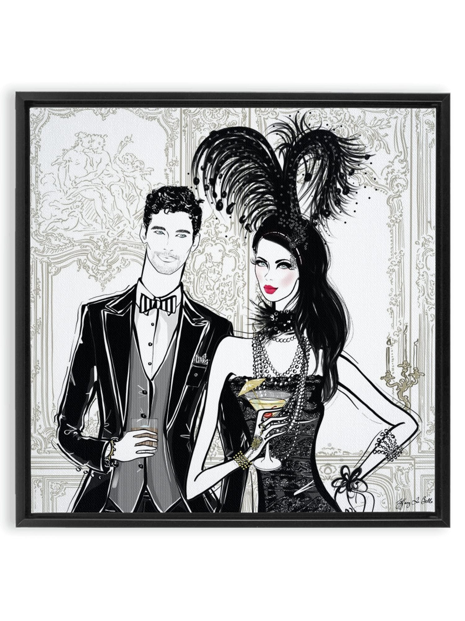 Friday Extravaganza - Illustration - Canvas Gallery Print - Unframed or Framed - Tiffany La Belle