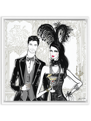 Friday Extravaganza - Illustration - Canvas Gallery Print - Unframed or Framed - Tiffany La Belle