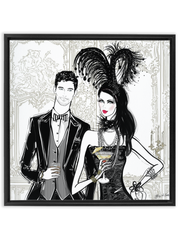 Friday Extravaganza - Illustration - Canvas Gallery Print - Unframed or Framed - Tiffany La Belle