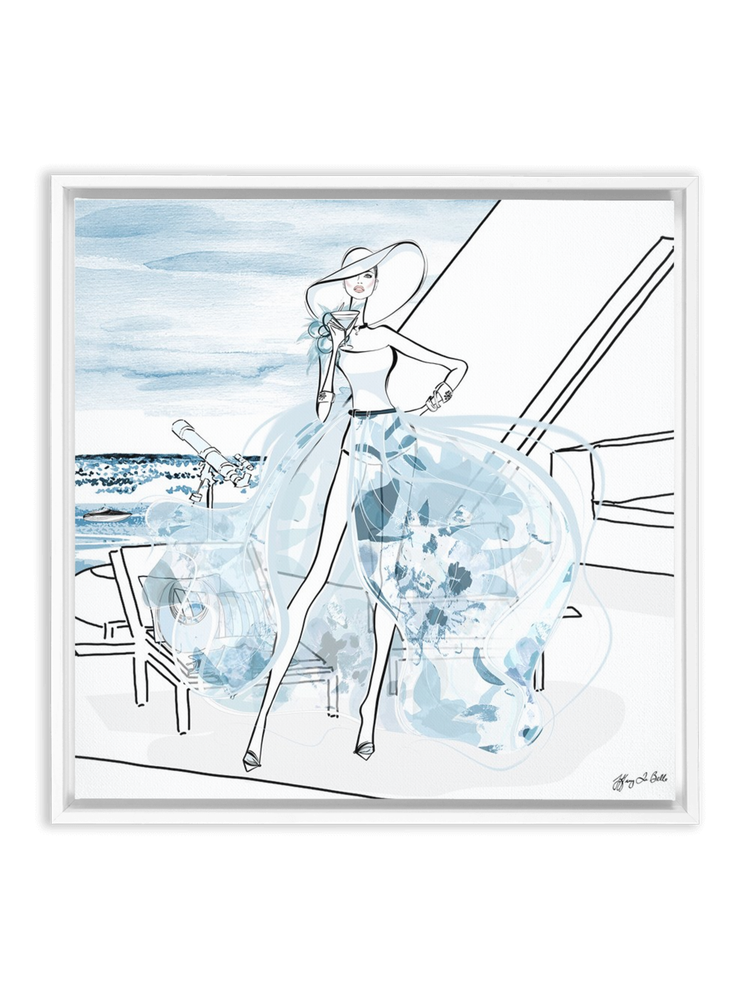 Summer is Coming - Illustration - Canvas Gallery Print - Unframed or Framed - Tiffany La Belle