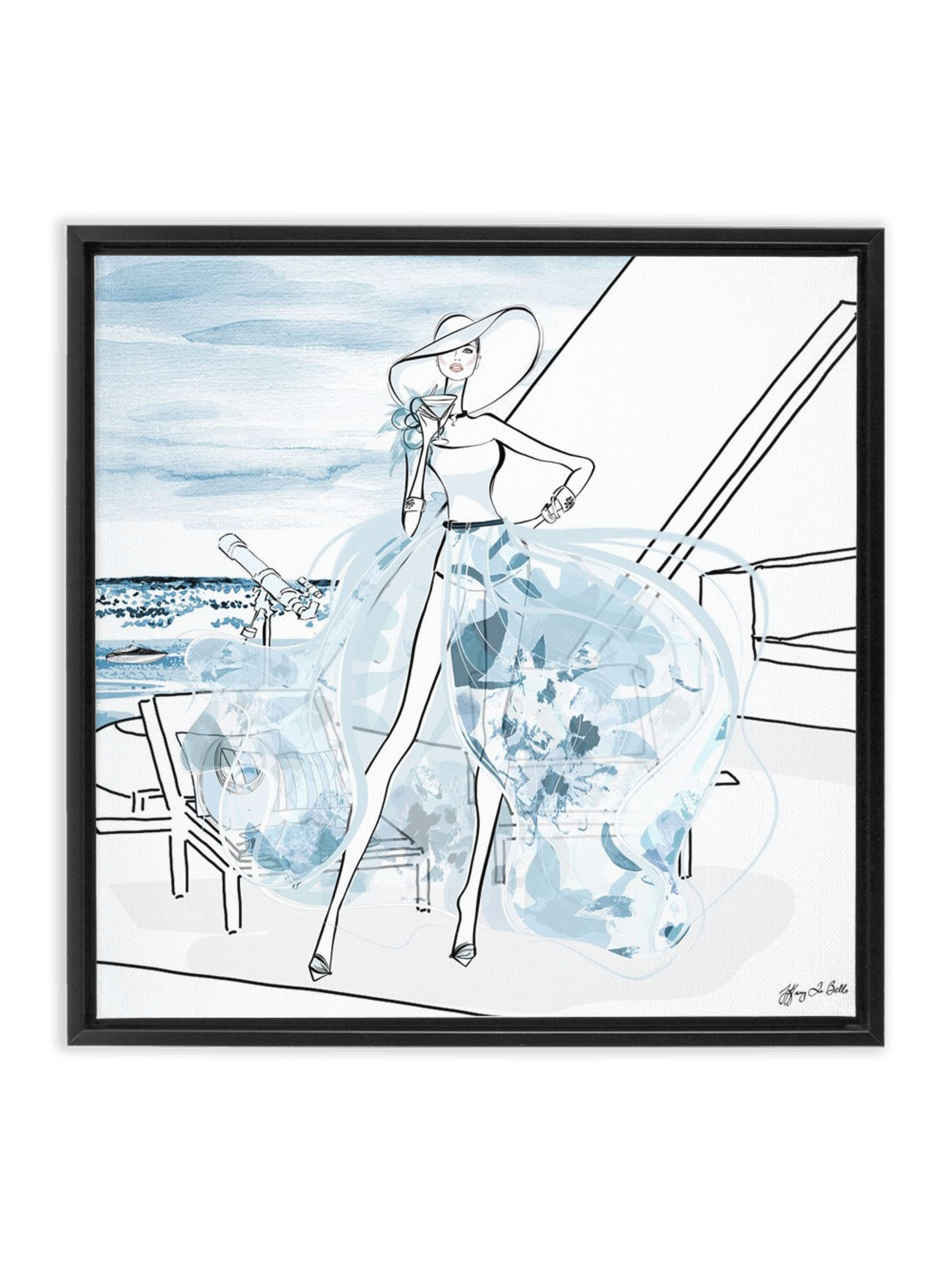 Summer is Coming - Illustration - Canvas Gallery Print - Unframed or Framed - Tiffany La Belle