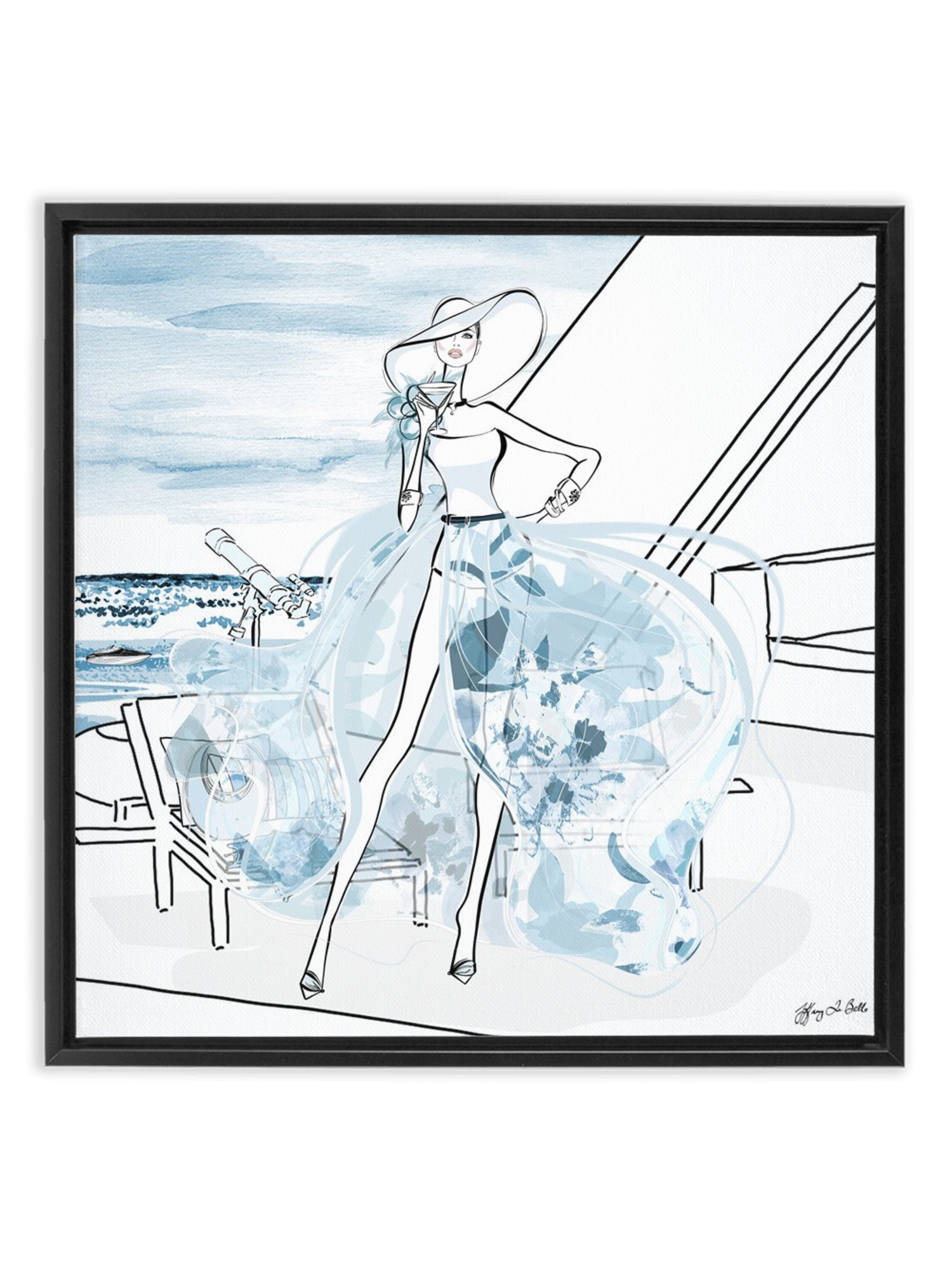 Summer is Coming - Illustration - Canvas Gallery Print - Unframed or Framed - Tiffany La Belle