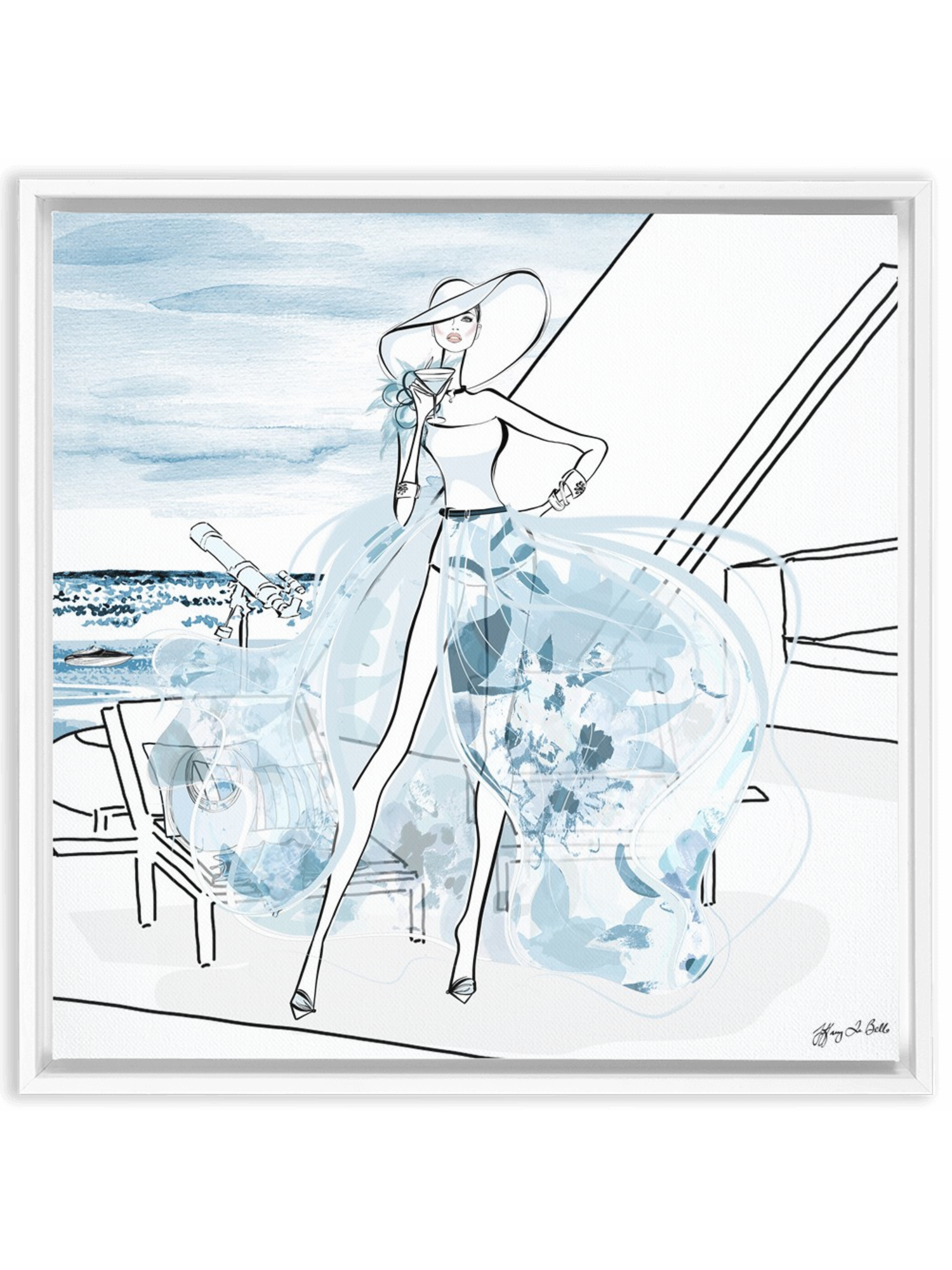 Summer is Coming - Illustration - Canvas Gallery Print - Unframed or Framed - Tiffany La Belle