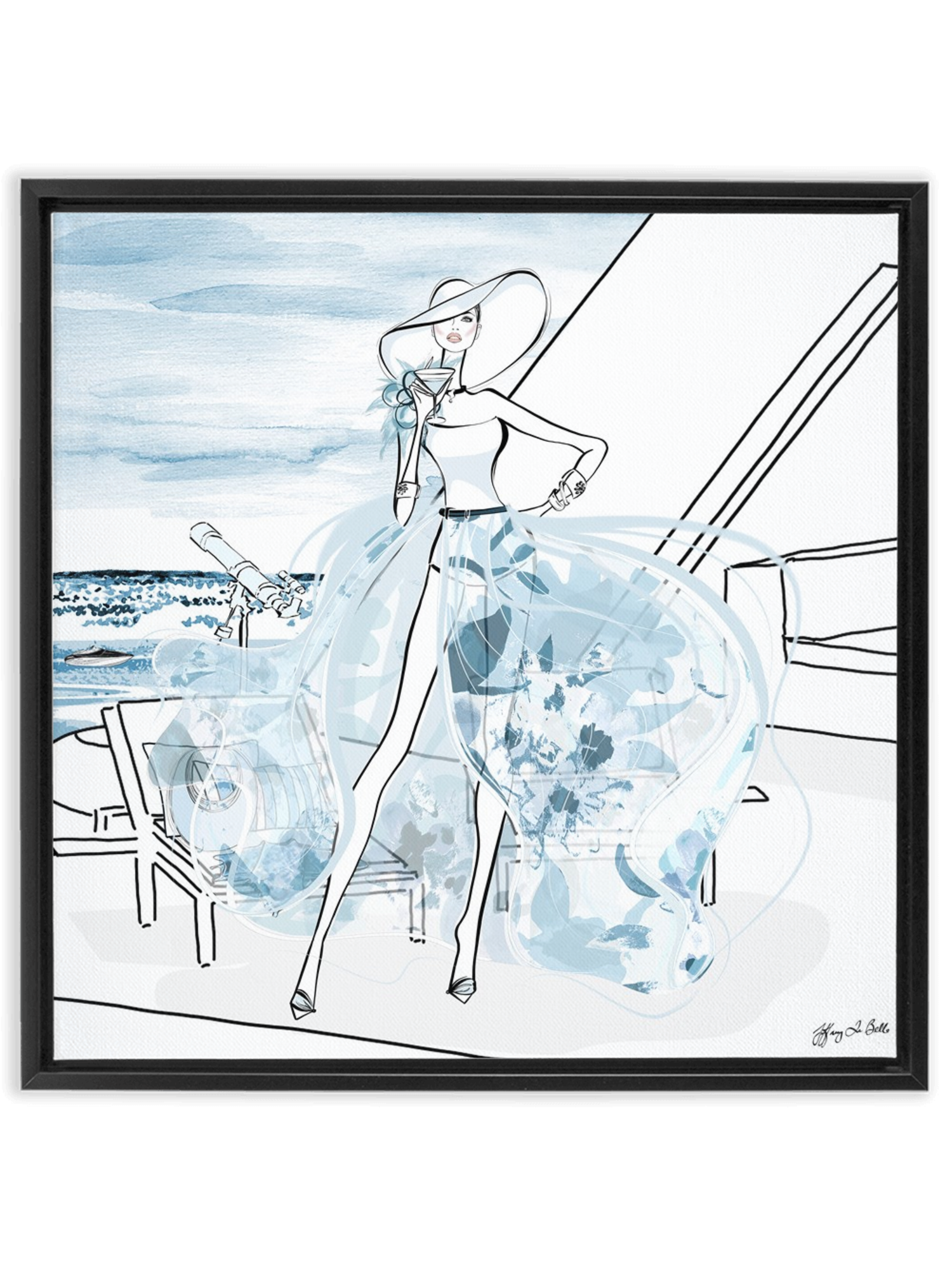 Summer is Coming - Illustration - Canvas Gallery Print - Unframed or Framed - Tiffany La Belle