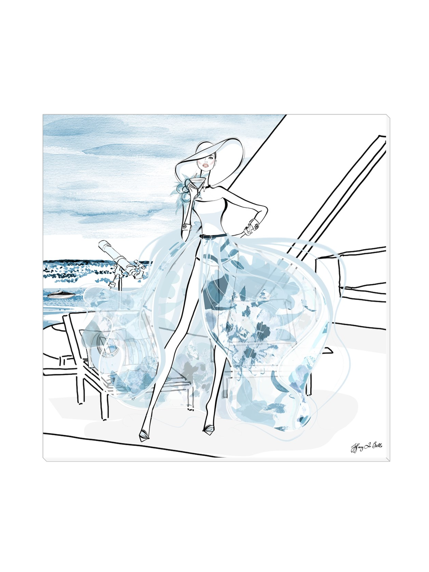 Summer is Coming - Illustration - Canvas Gallery Print - Unframed or Framed - Tiffany La Belle