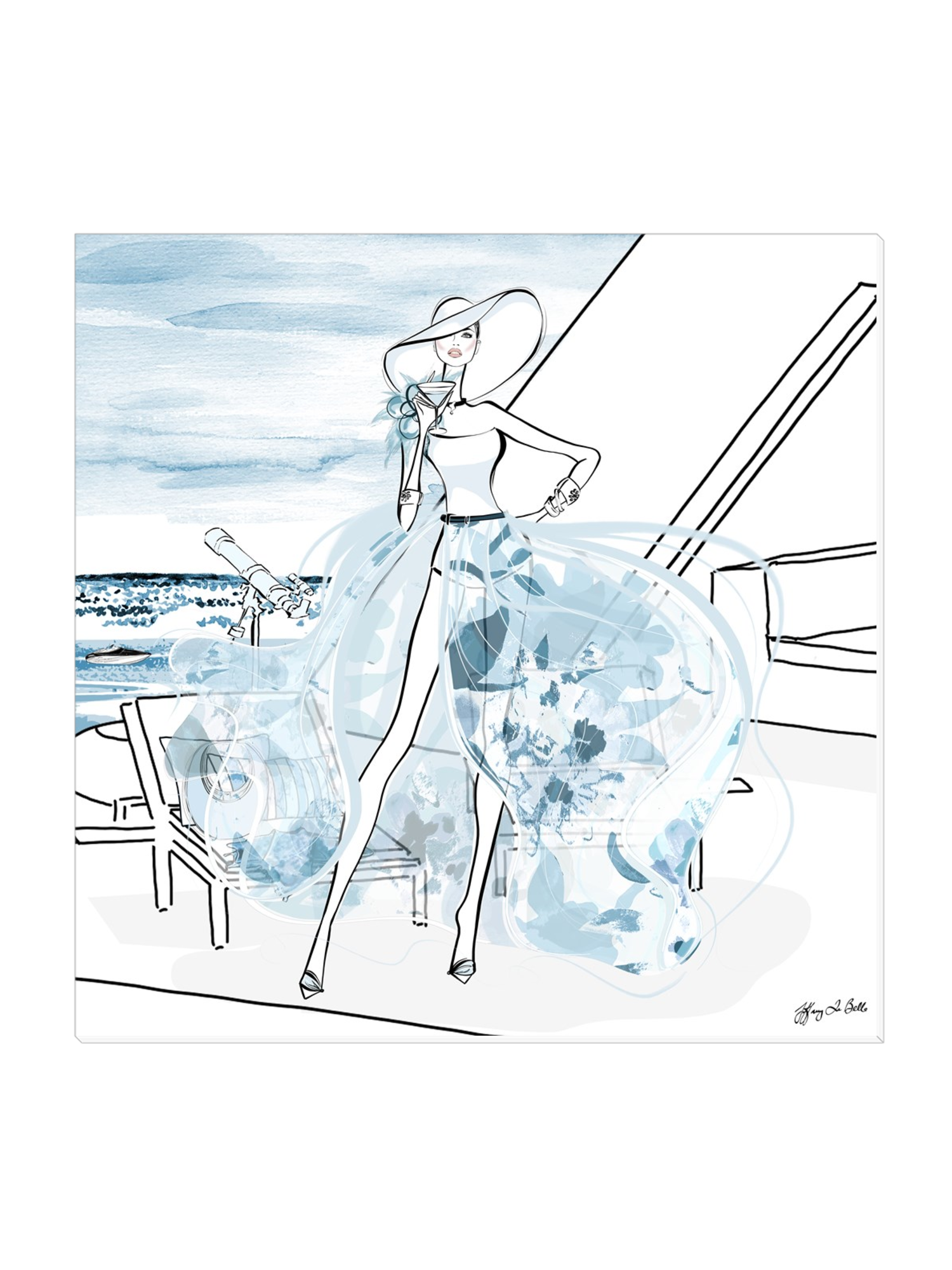 Summer is Coming - Illustration - Canvas Gallery Print - Unframed or Framed - Tiffany La Belle
