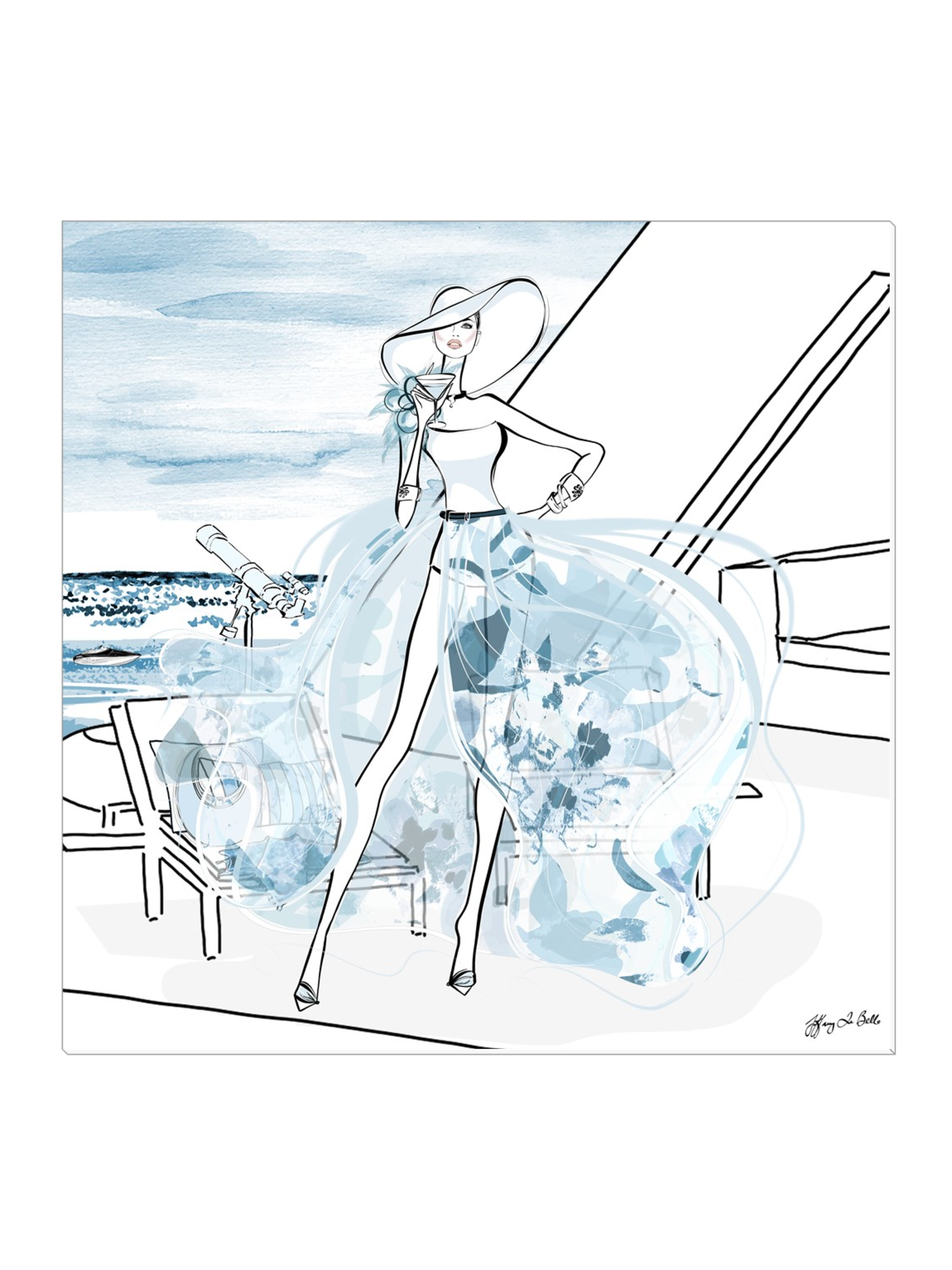 Summer is Coming - Illustration - Canvas Gallery Print - Unframed or Framed - Tiffany La Belle