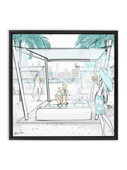 Beach Life Dubai - Illustration - Canvas Gallery Print - Unframed or Framed - Tiffany La Belle