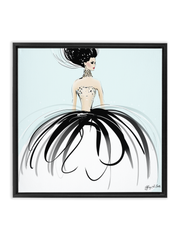 Couture Gems - Illustration - Canvas Gallery Print - Unframed or Framed - Tiffany La Belle