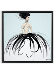 Couture Gems - Illustration - Canvas Gallery Print - Unframed or Framed - Tiffany La Belle