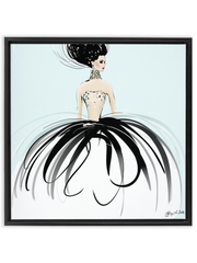 Couture Gems - Illustration - Canvas Gallery Print - Unframed or Framed - Tiffany La Belle