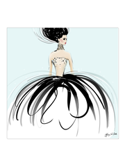 Couture Gems - Illustration - Canvas Gallery Print - Unframed or Framed - Tiffany La Belle