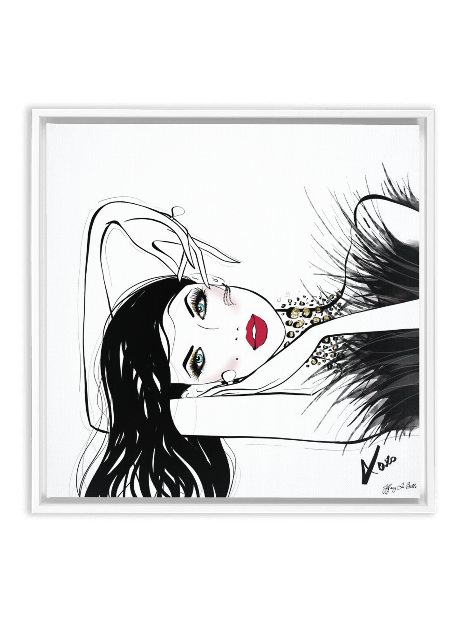 A Peaceful Moment - Illustration - Canvas Gallery Print - Unframed or Framed - Tiffany La Belle