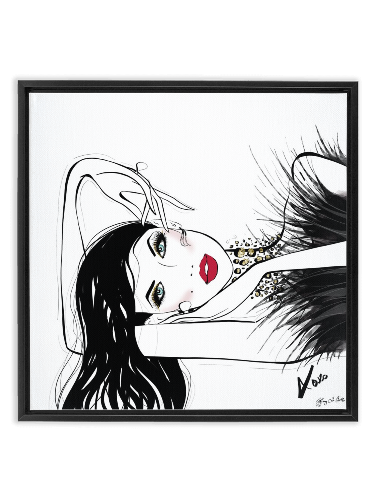 A Peaceful Moment - Illustration - Canvas Gallery Print - Unframed or Framed - Tiffany La Belle