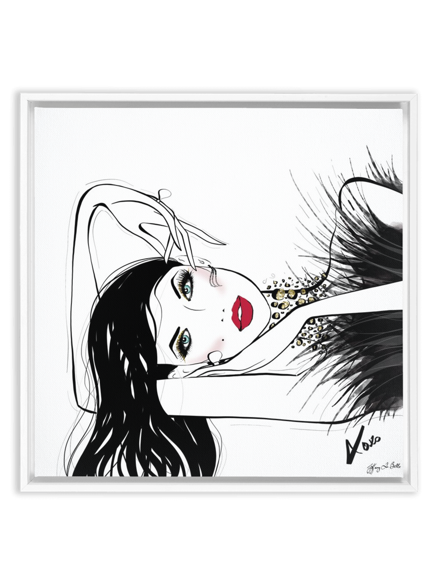 A Peaceful Moment - Illustration - Canvas Gallery Print - Unframed or Framed - Tiffany La Belle