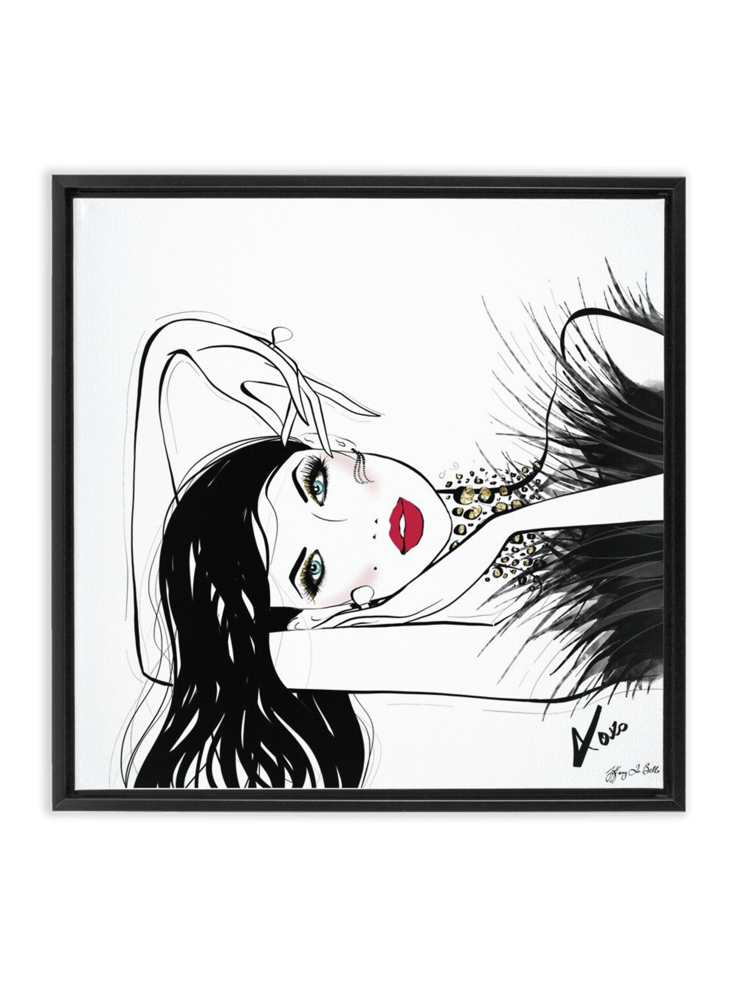A Peaceful Moment - Illustration - Canvas Gallery Print - Unframed or Framed - Tiffany La Belle