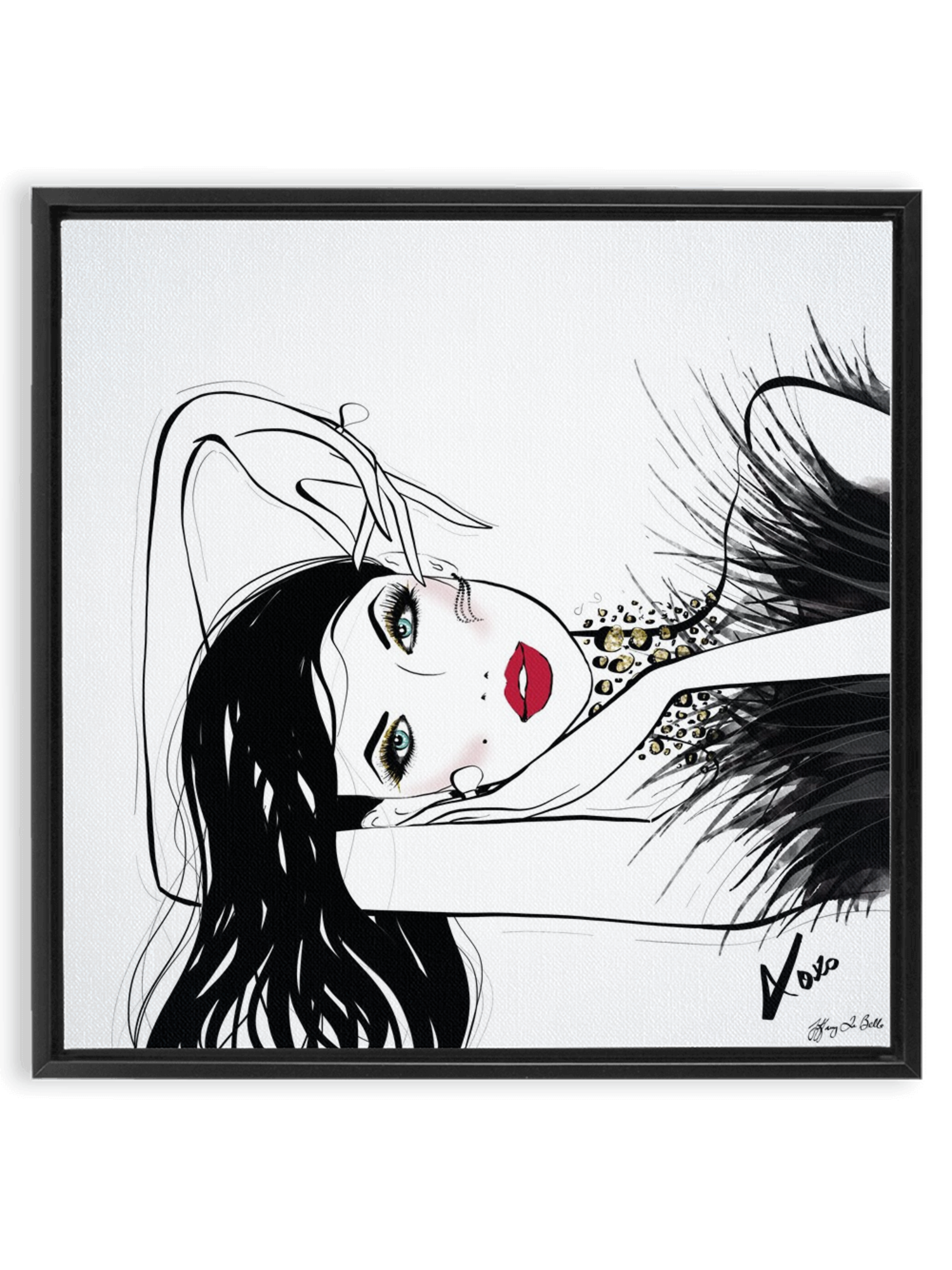 A Peaceful Moment - Illustration - Canvas Gallery Print - Unframed or Framed - Tiffany La Belle