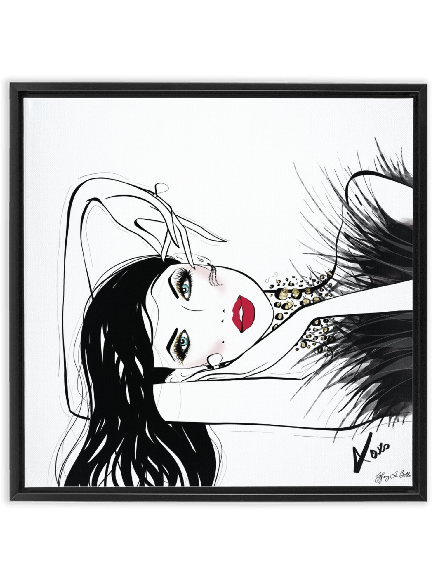 A Peaceful Moment - Illustration - Canvas Gallery Print - Unframed or Framed - Tiffany La Belle