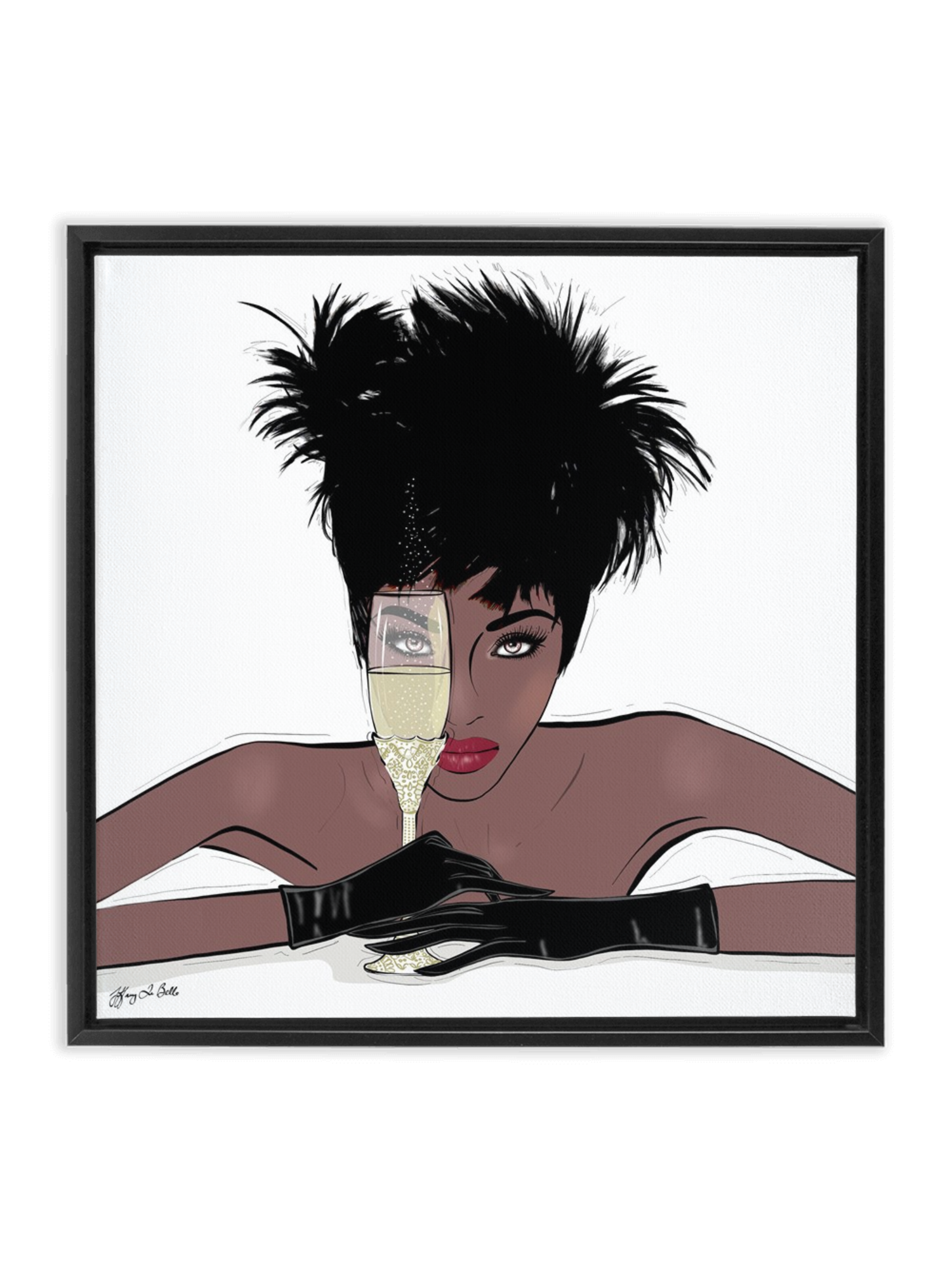 I See You - Illustration - Canvas Gallery Print - Unframed or Framed - Tiffany La Belle