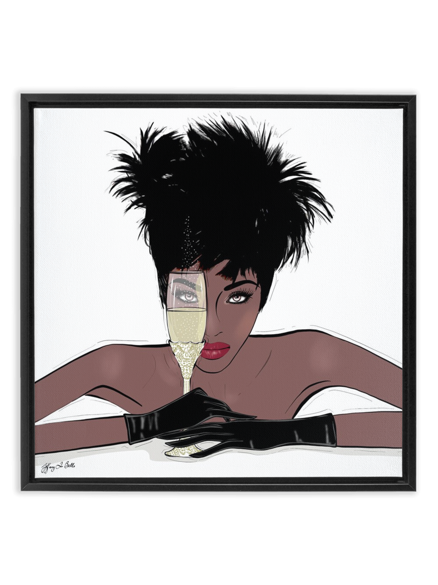 I See You - Illustration - Canvas Gallery Print - Unframed or Framed - Tiffany La Belle