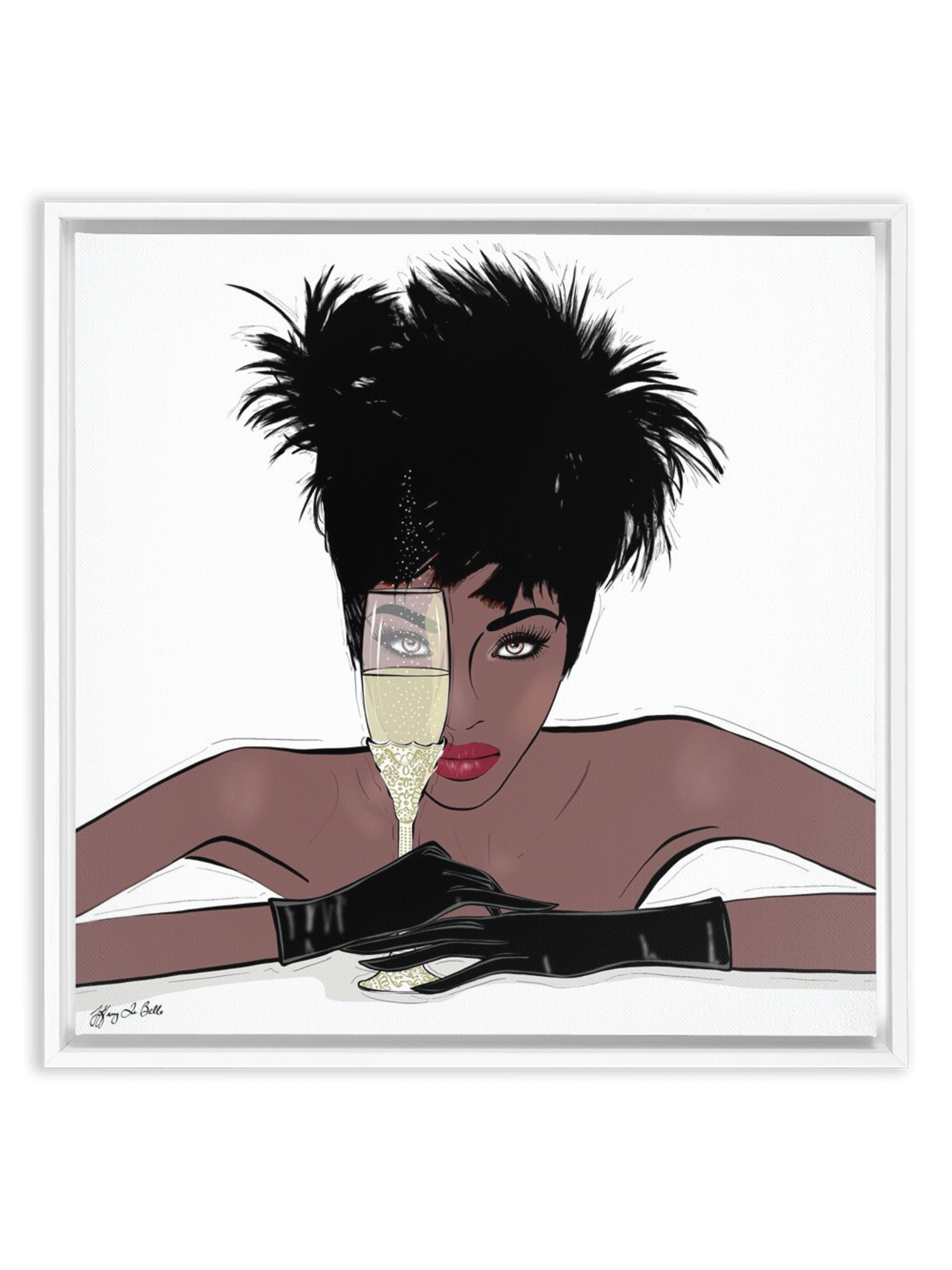 I See You - Illustration - Canvas Gallery Print - Unframed or Framed - Tiffany La Belle