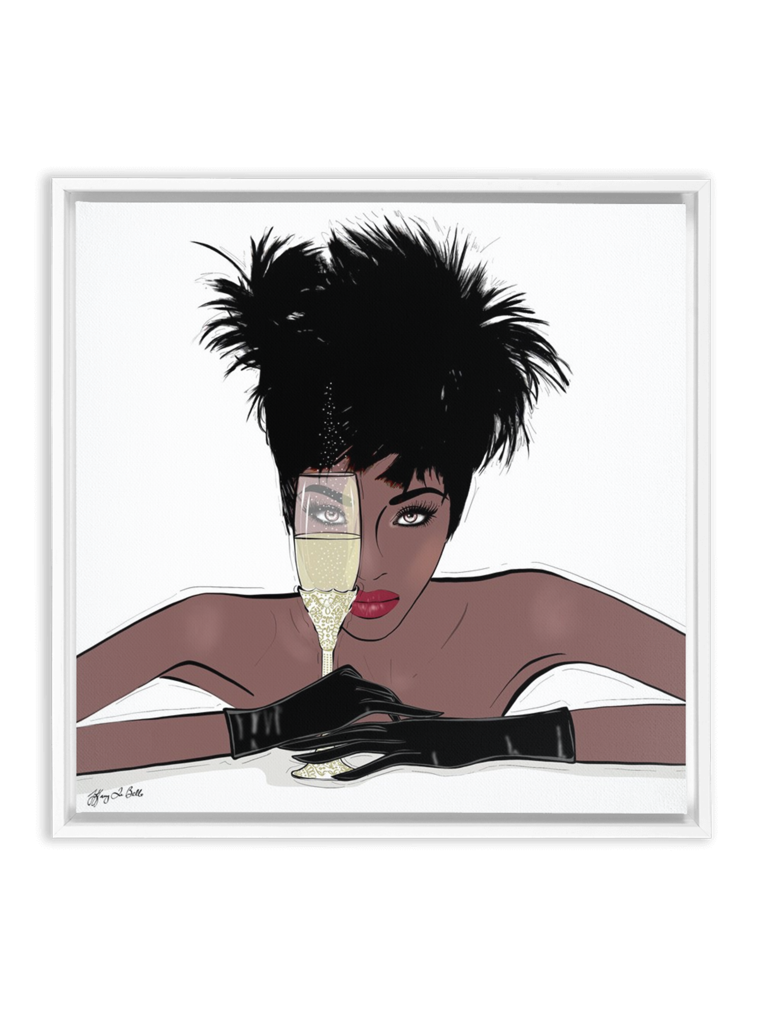 I See You - Illustration - Canvas Gallery Print - Unframed or Framed - Tiffany La Belle