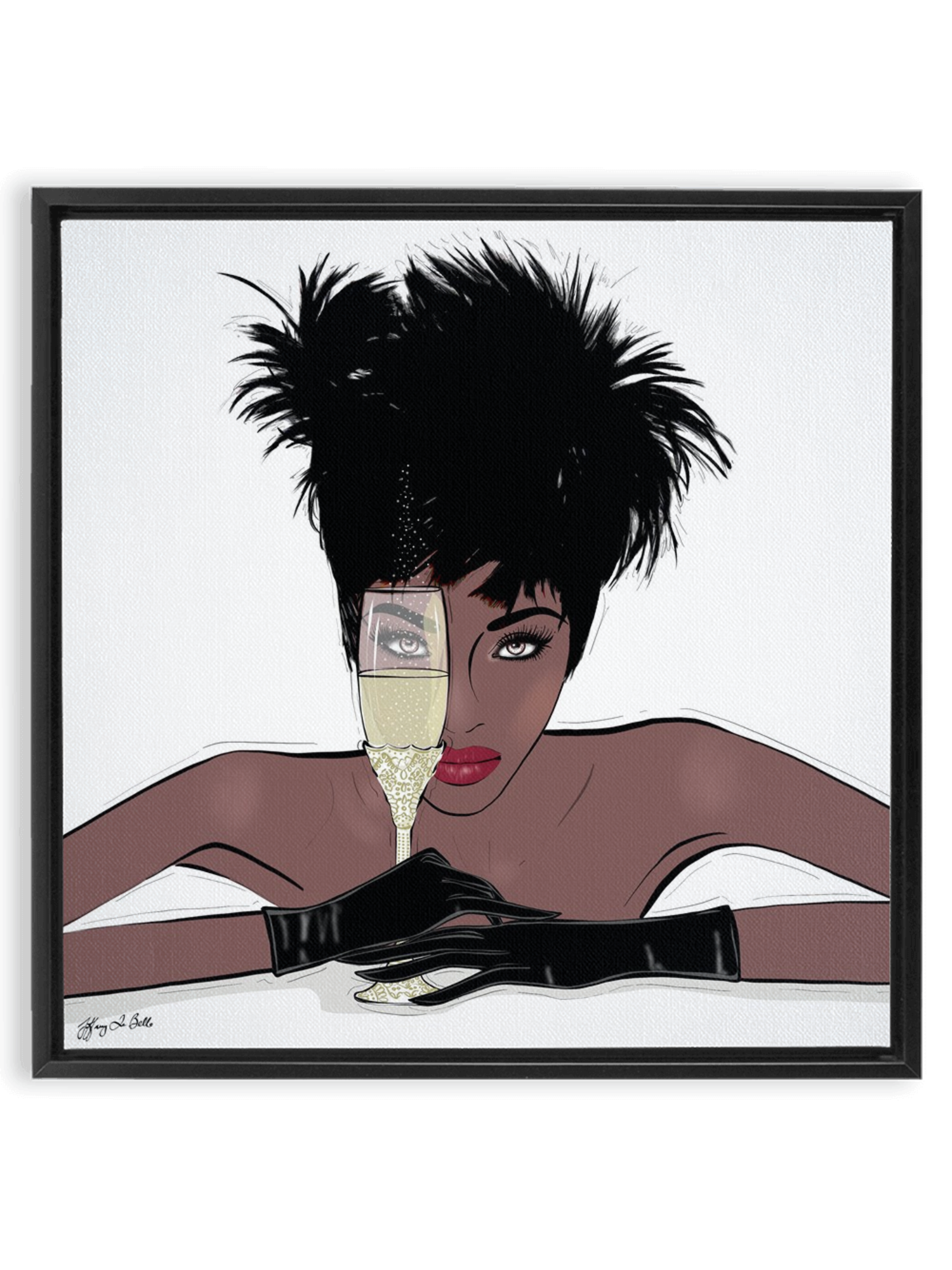 I See You - Illustration - Canvas Gallery Print - Unframed or Framed - Tiffany La Belle