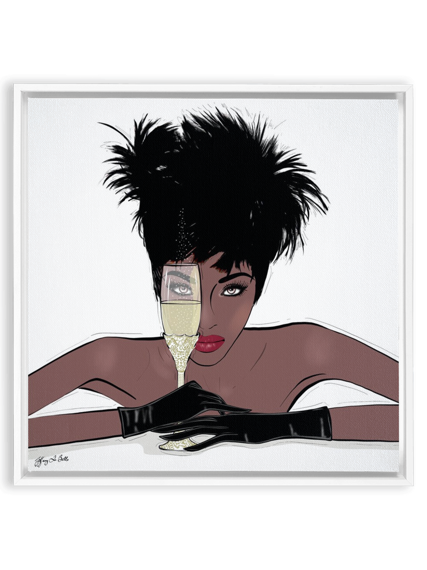 I See You - Illustration - Canvas Gallery Print - Unframed or Framed - Tiffany La Belle