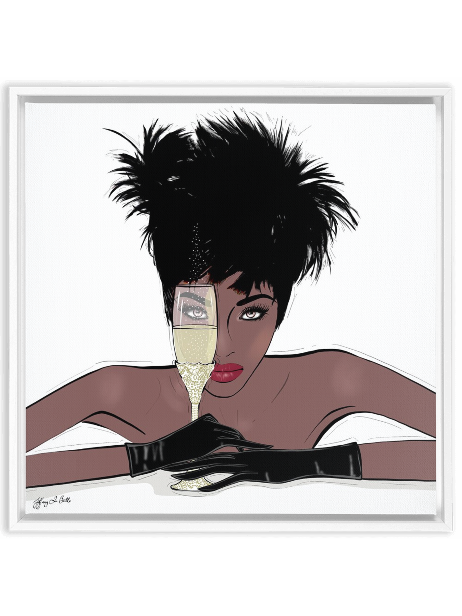 I See You - Illustration - Canvas Gallery Print - Unframed or Framed - Tiffany La Belle
