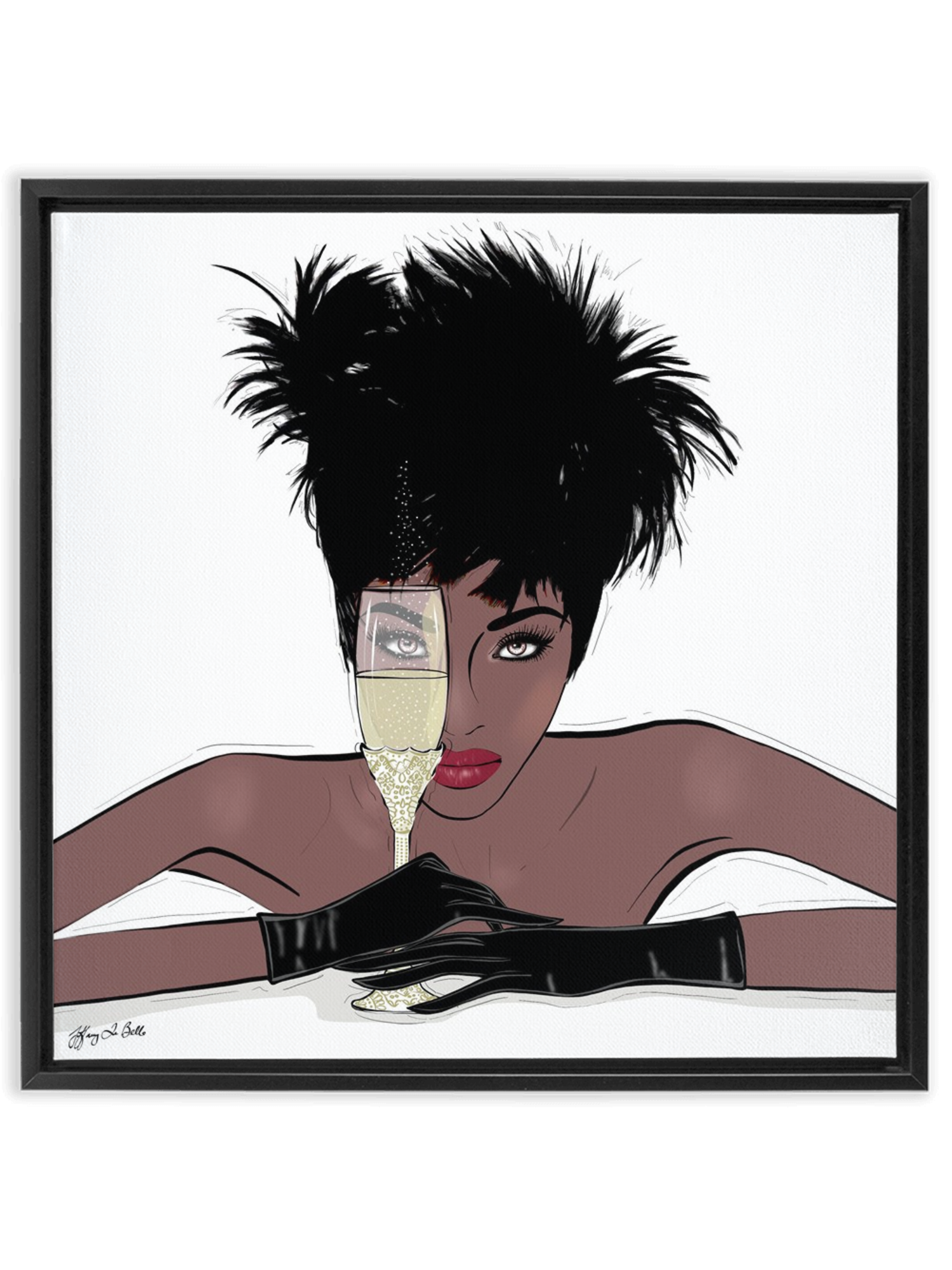 I See You - Illustration - Canvas Gallery Print - Unframed or Framed - Tiffany La Belle