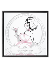 Cheers Darlings - Illustration - Canvas Gallery Print - Unframed or Framed - Tiffany La Belle