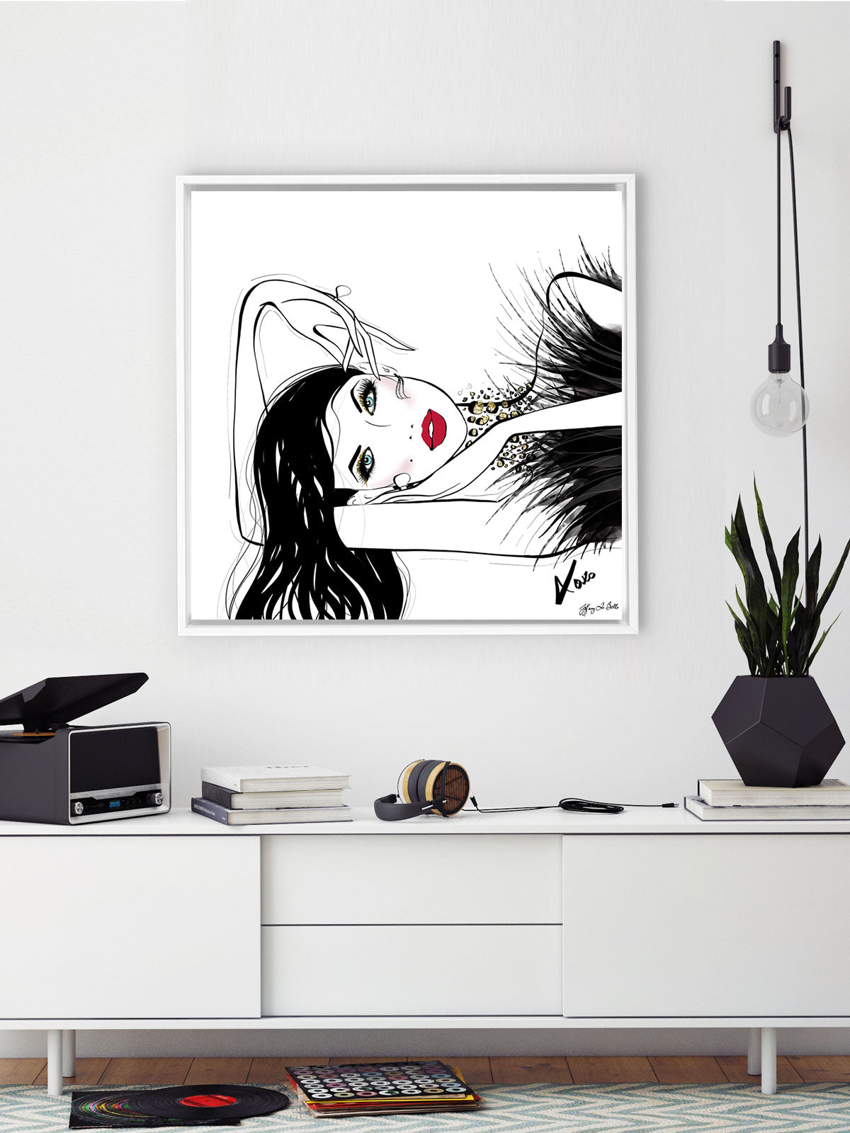 A Peaceful Moment - Illustration - Canvas Gallery Print - Unframed or Framed - Tiffany La Belle