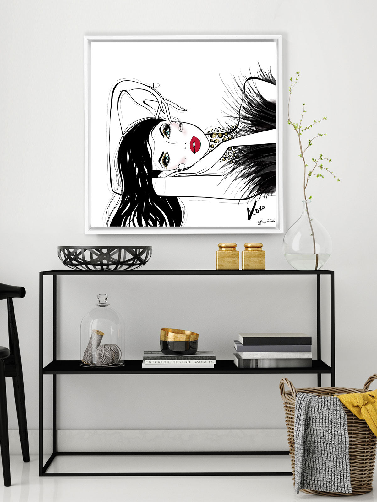A Peaceful Moment - Illustration - Canvas Gallery Print - Unframed or Framed - Tiffany La Belle