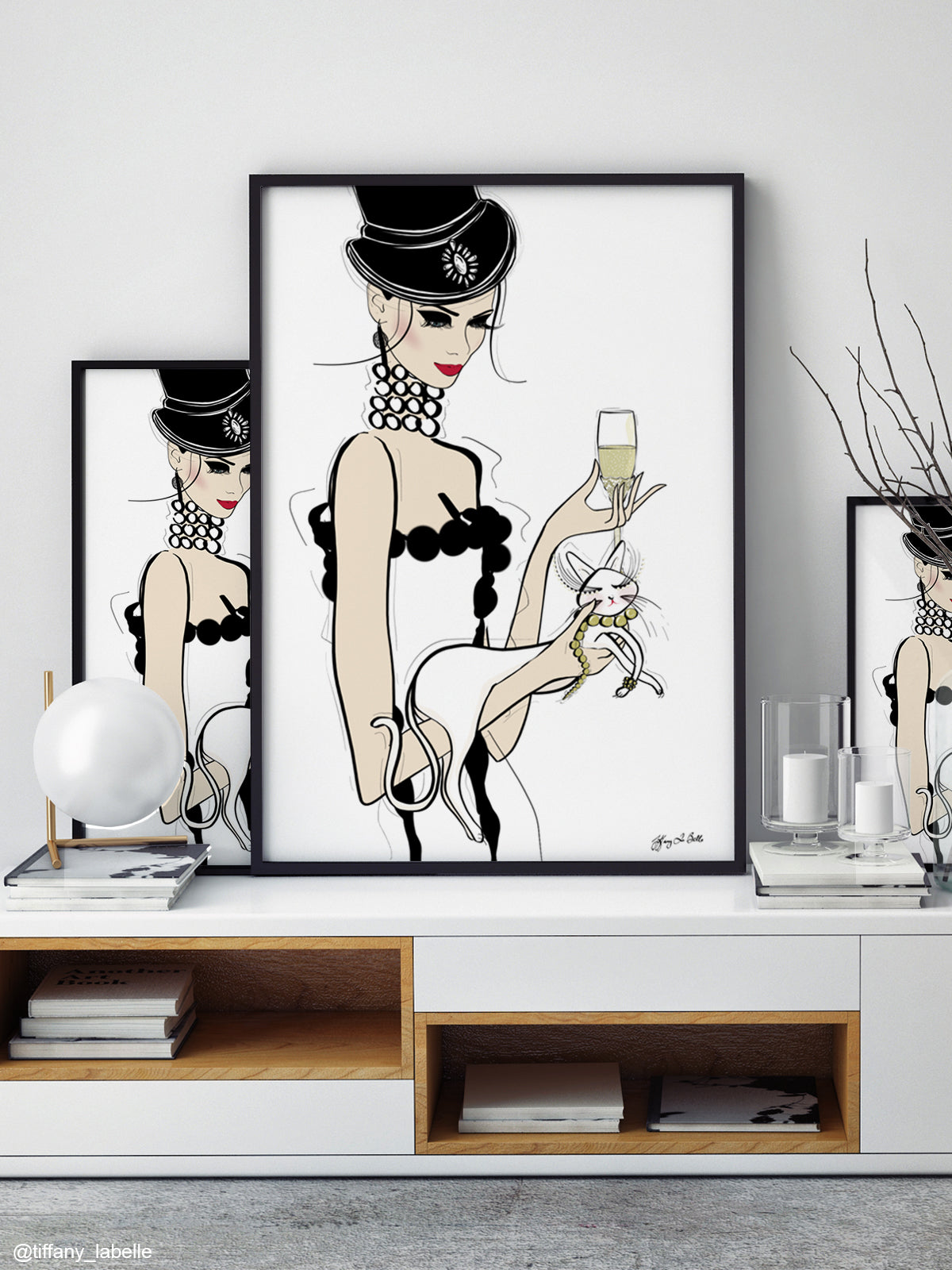 It's a Cats Life - Illustration - Limited Edition Print - Tiffany La Belle