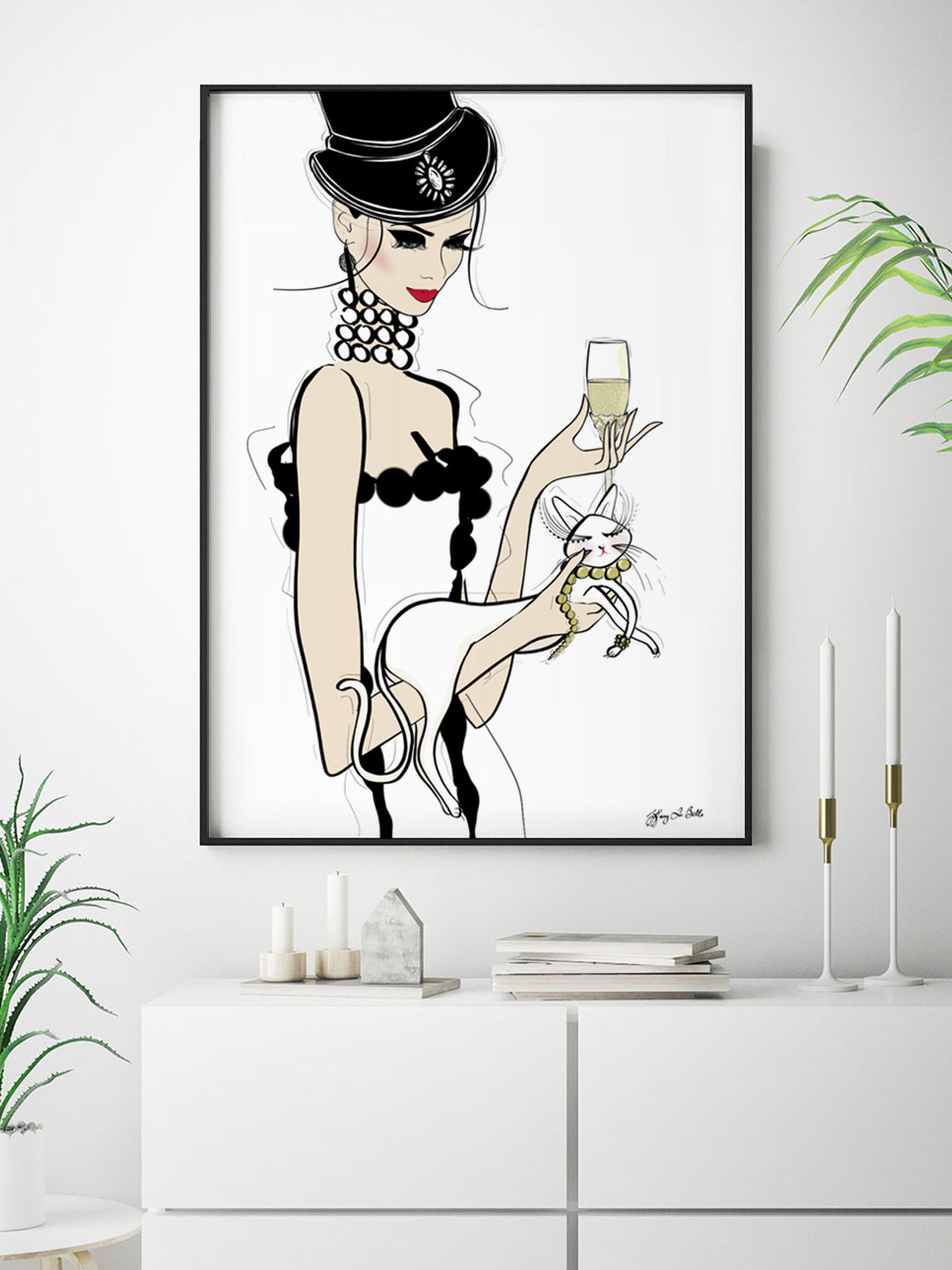 It's a Cats Life - Illustration - Limited Edition Print - Tiffany La Belle