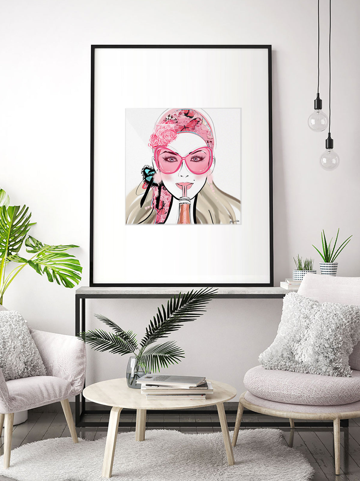 Who Needs a Glass? - Illustration - Limited Edition Print - Tiffany La Belle