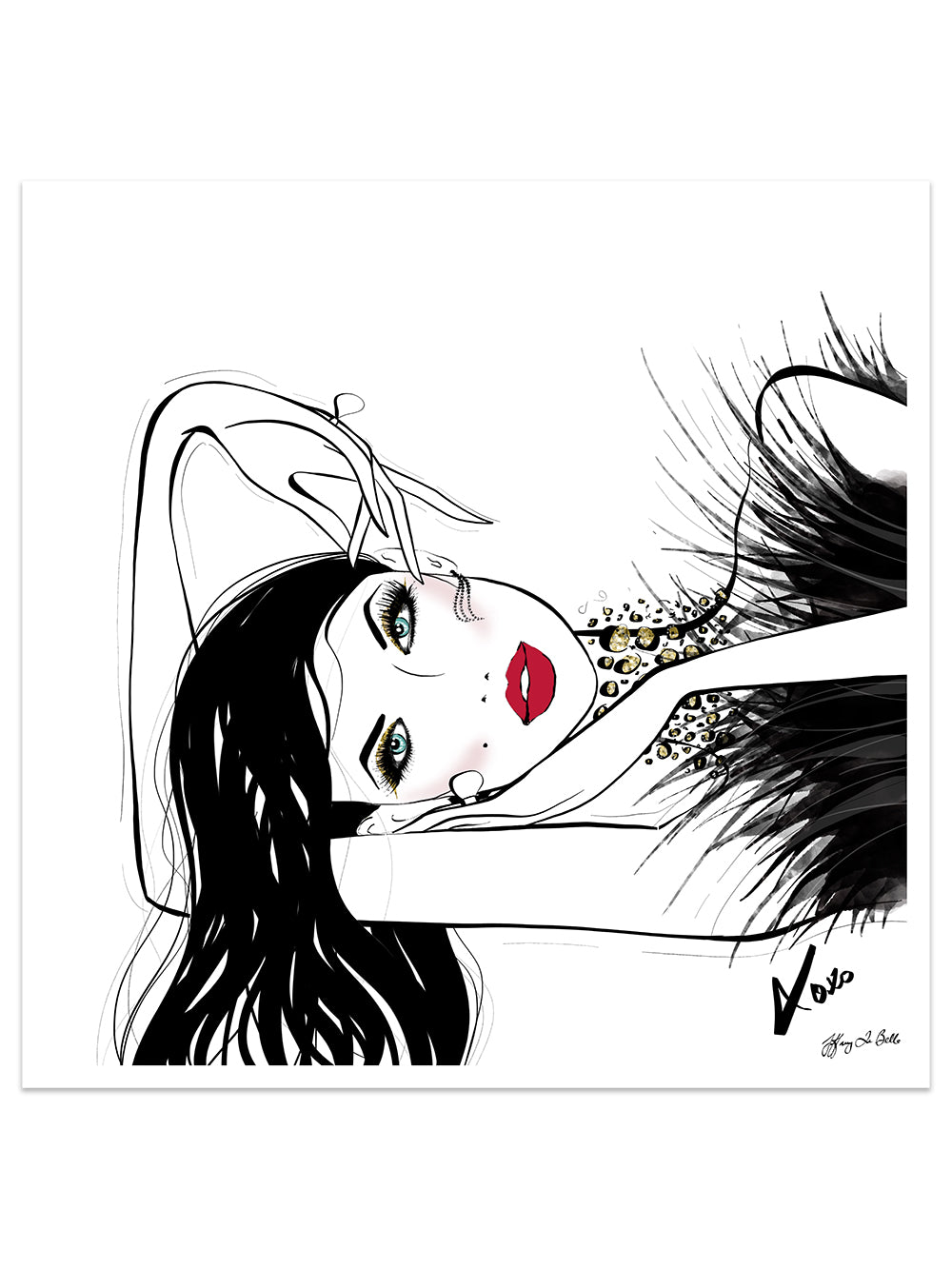 A Peaceful Moment - Illustration - Limited Edition Print - Tiffany La Belle