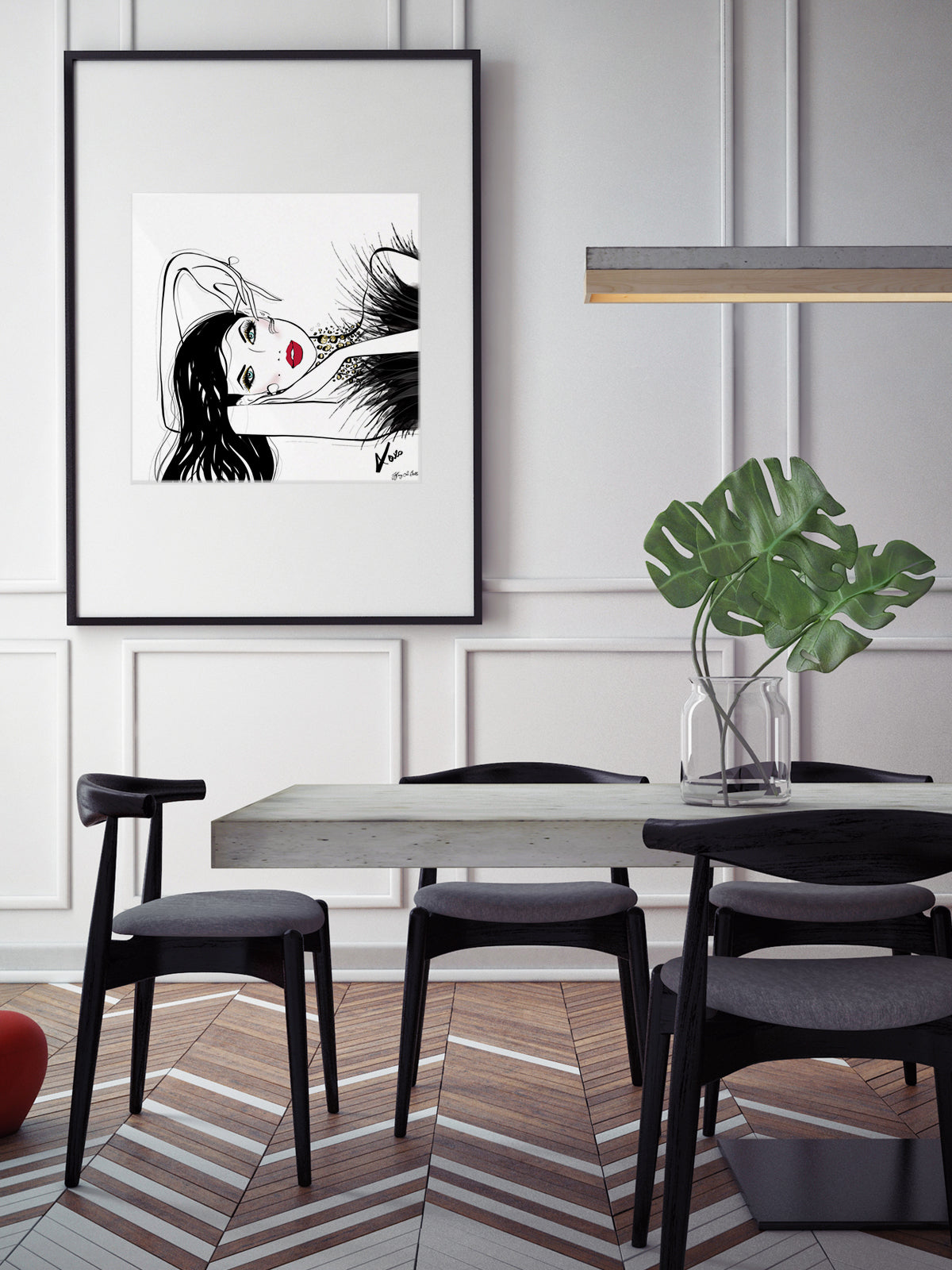 A Peaceful Moment - Illustration - Limited Edition Print - Tiffany La Belle