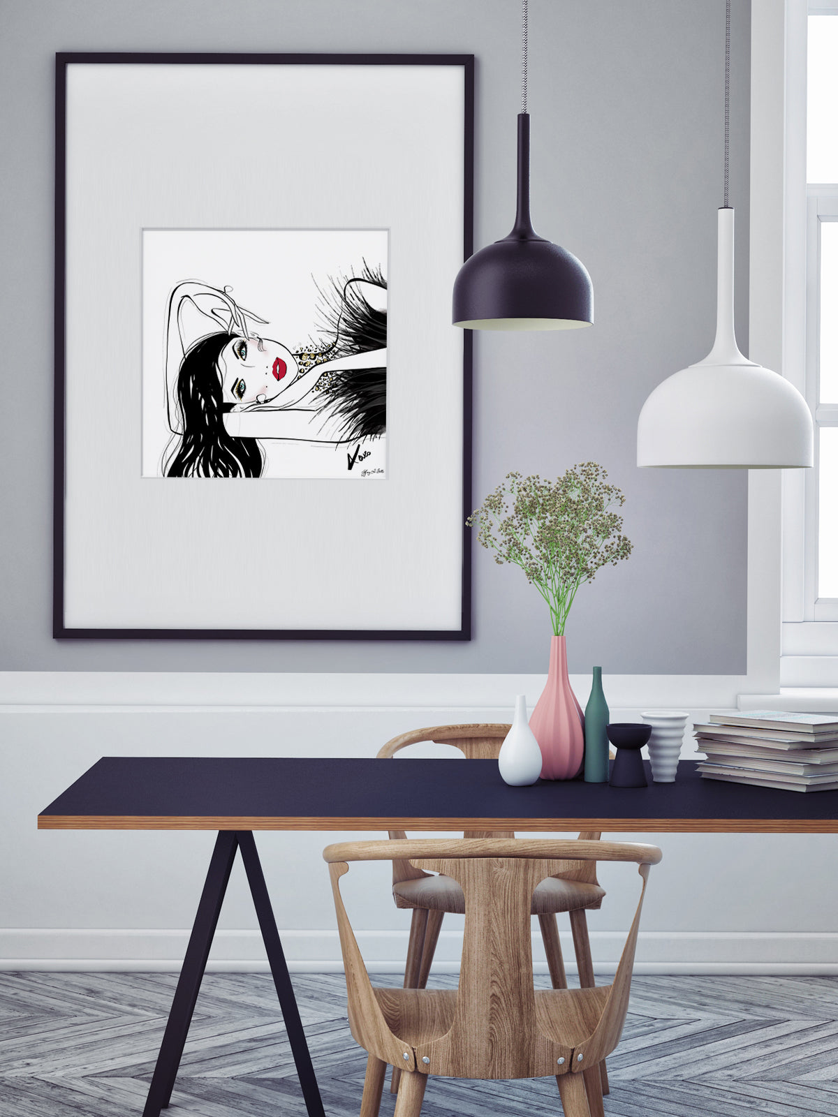 A Peaceful Moment - Illustration - Limited Edition Print - Tiffany La Belle