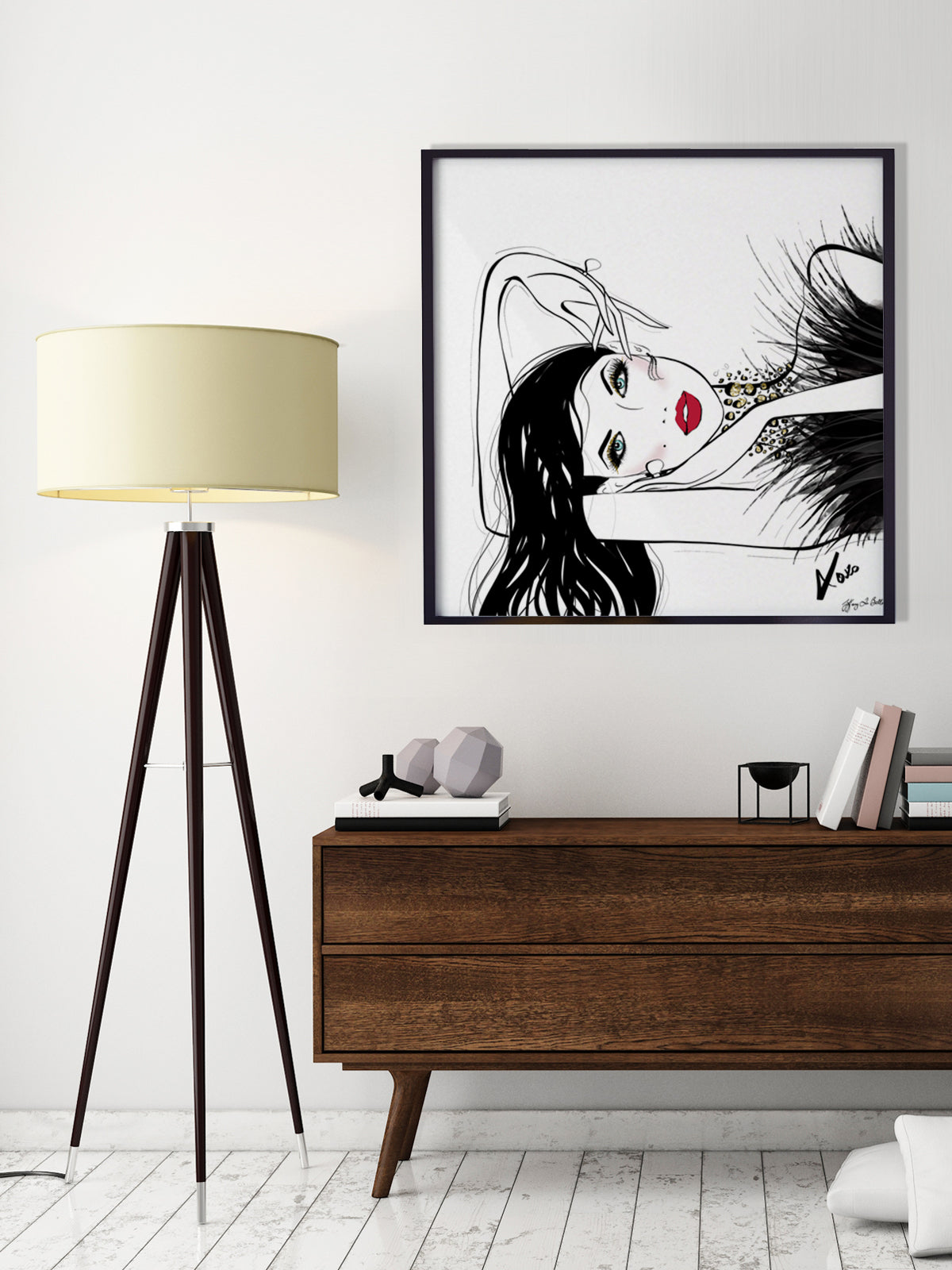 A Peaceful Moment - Illustration - Limited Edition Print - Tiffany La Belle