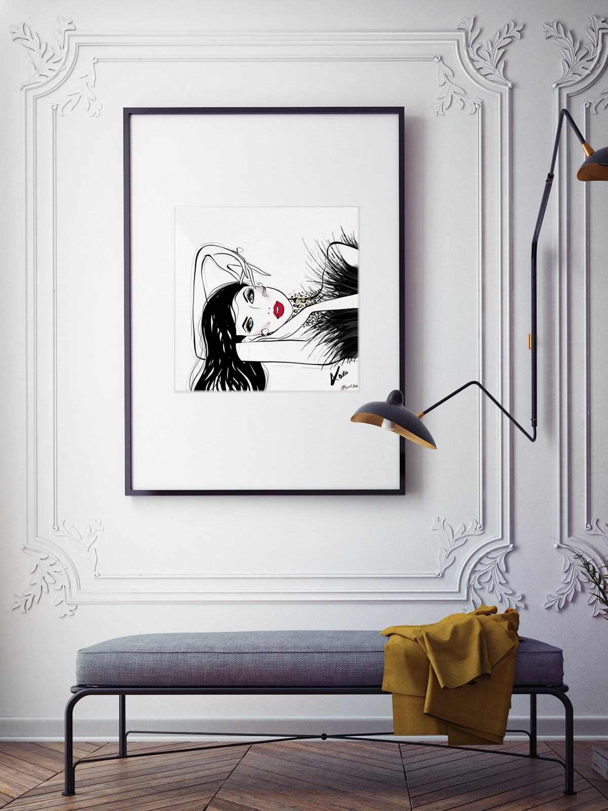 A Peaceful Moment - Illustration - Limited Edition Print - Tiffany La Belle