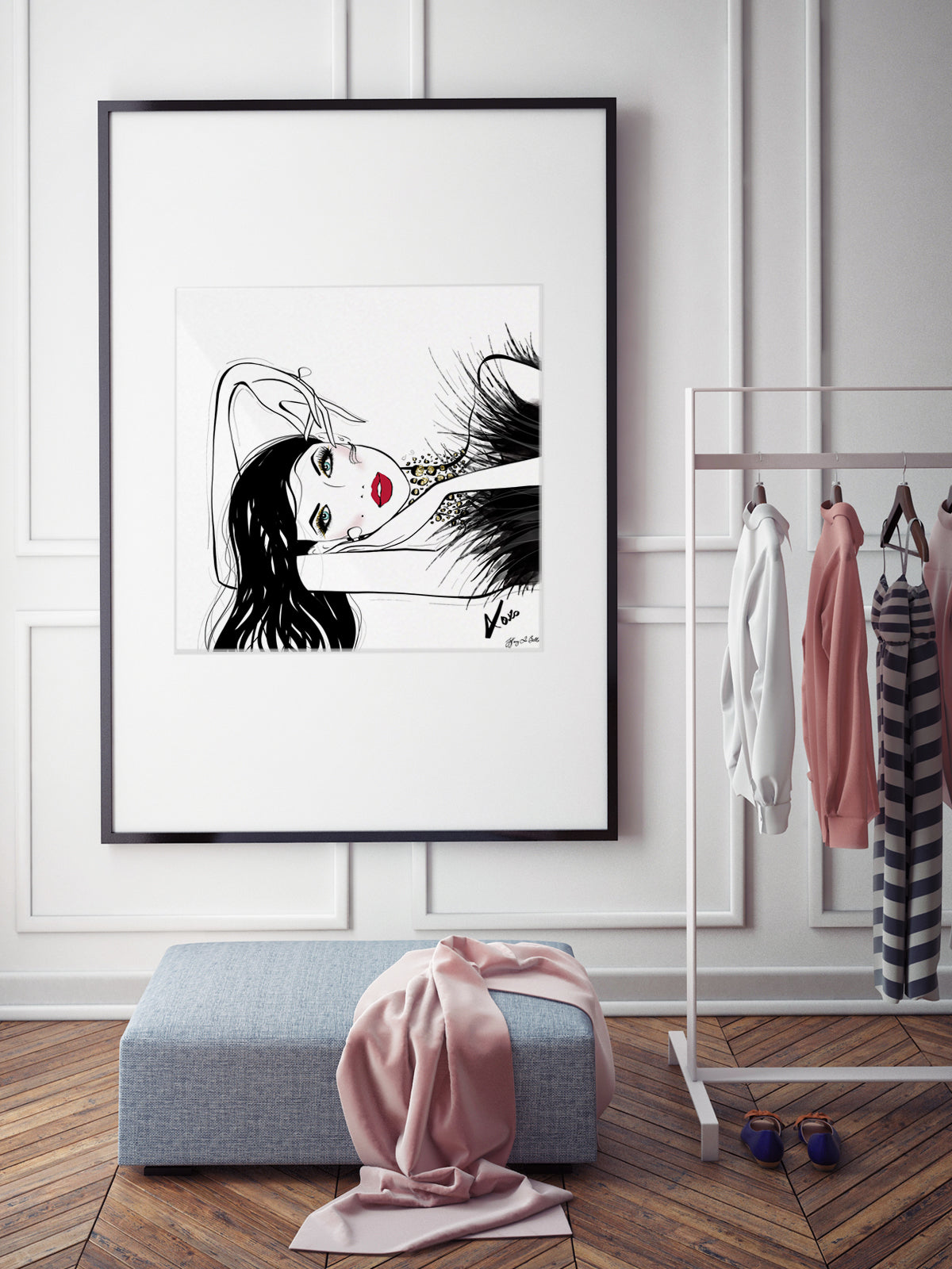 A Peaceful Moment - Illustration - Limited Edition Print - Tiffany La Belle