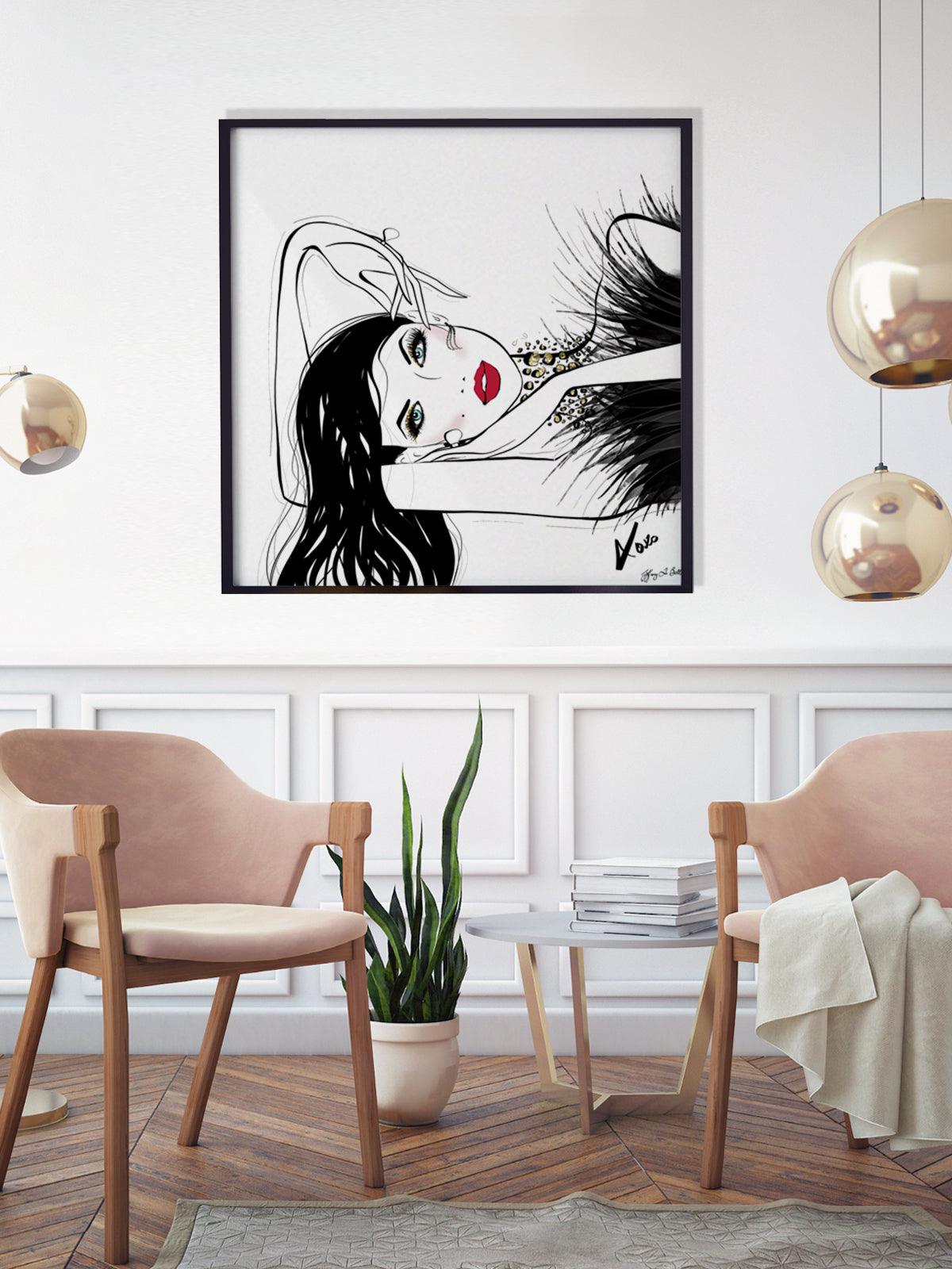 A Peaceful Moment - Illustration - Limited Edition Print - Tiffany La Belle