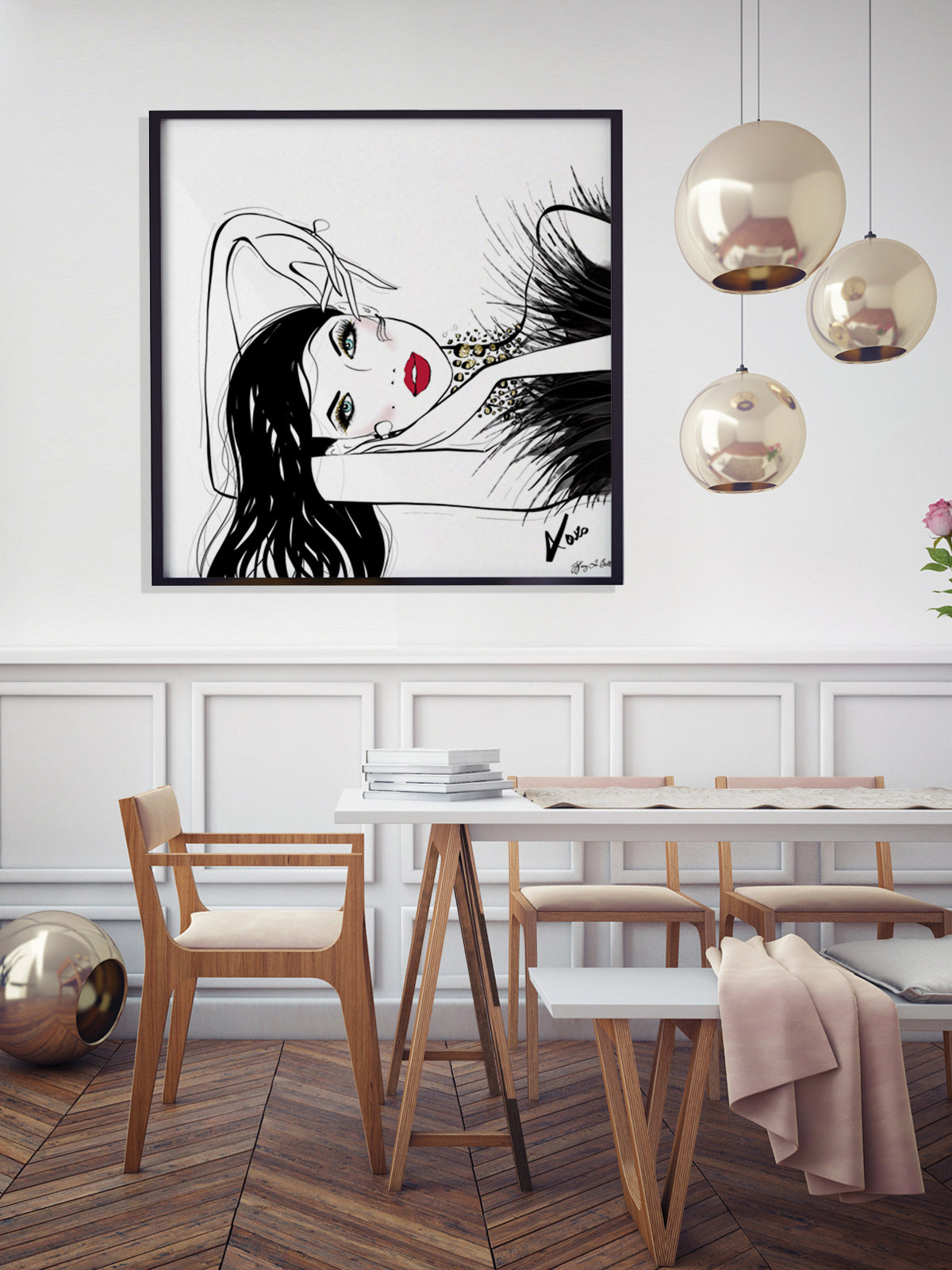 A Peaceful Moment - Illustration - Limited Edition Print - Tiffany La Belle