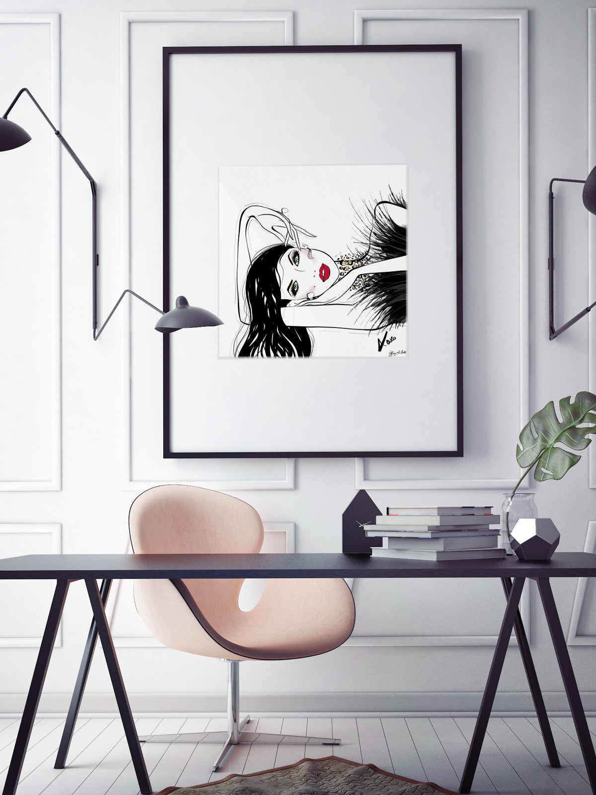 A Peaceful Moment - Illustration - Limited Edition Print - Tiffany La Belle