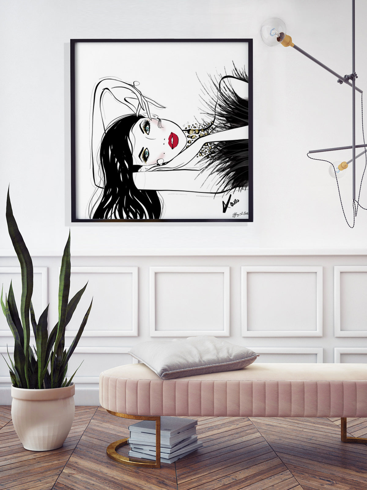 A Peaceful Moment - Illustration - Limited Edition Print - Tiffany La Belle