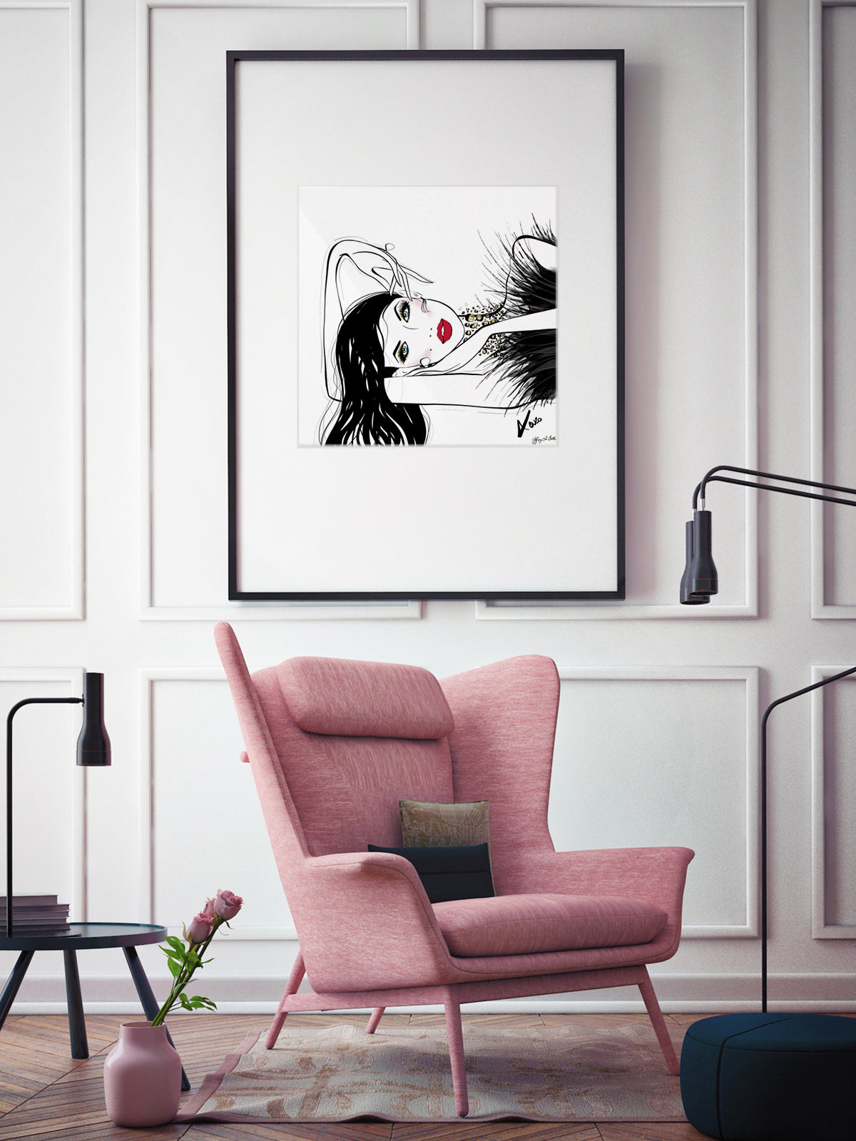 A Peaceful Moment - Illustration - Limited Edition Print - Tiffany La Belle
