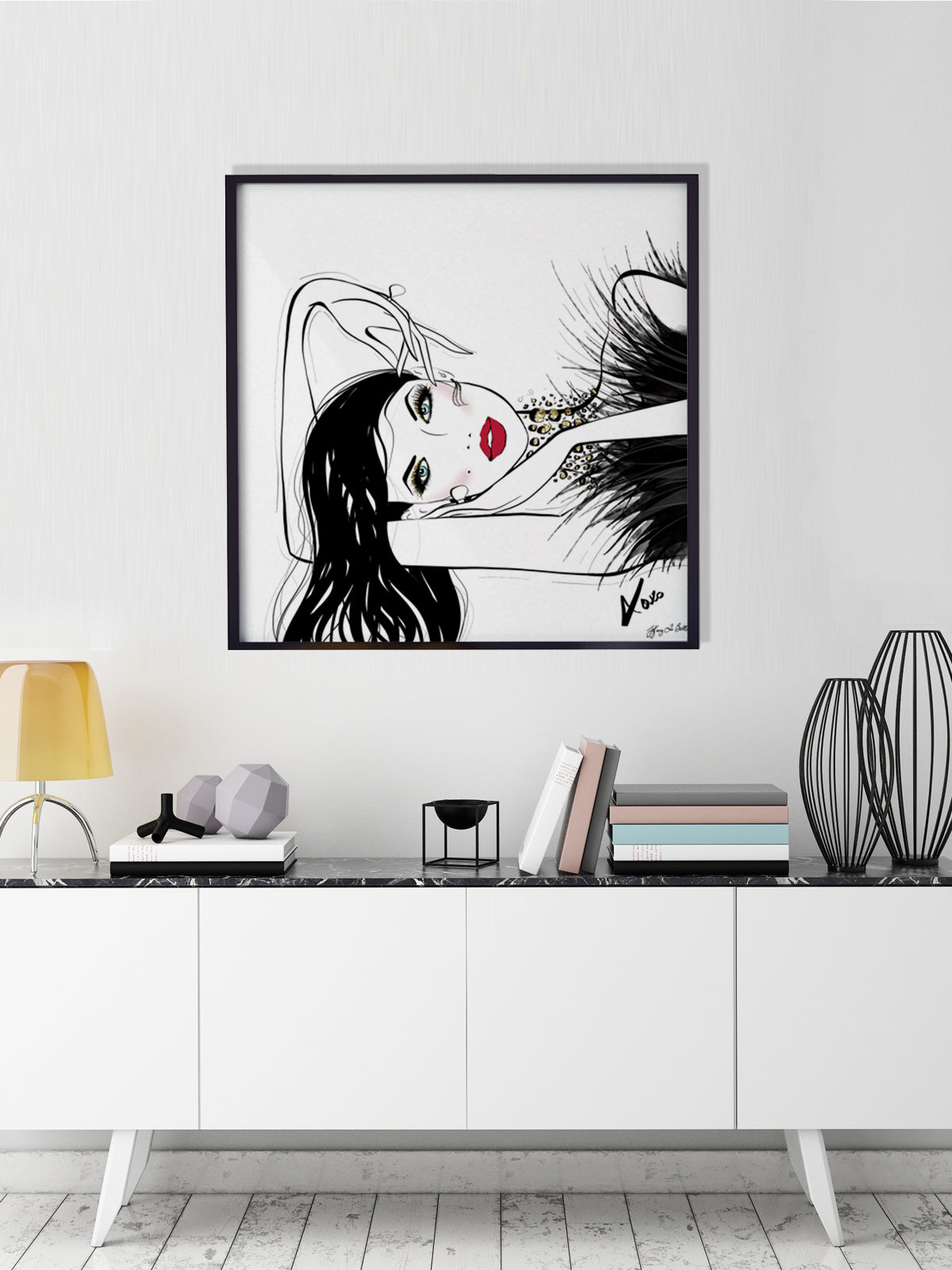 A Peaceful Moment - Illustration - Limited Edition Print - Tiffany La Belle
