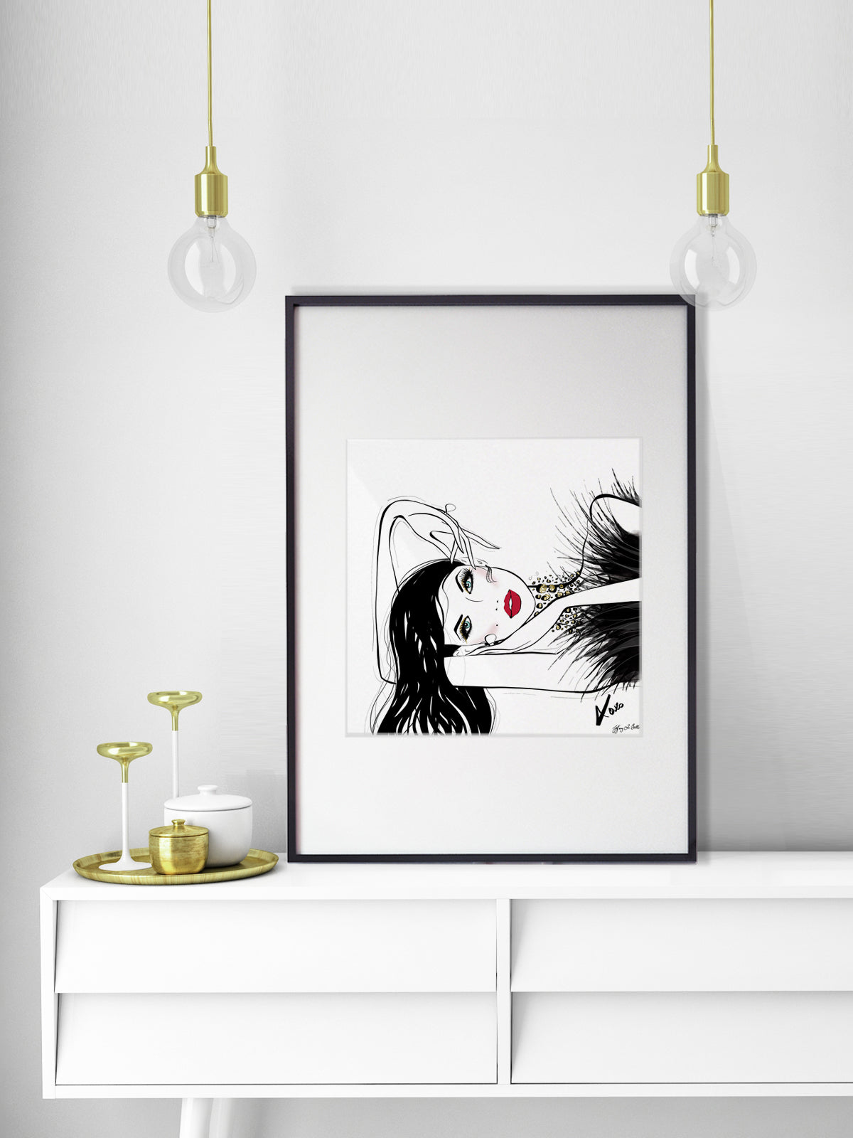A Peaceful Moment - Illustration - Limited Edition Print - Tiffany La Belle